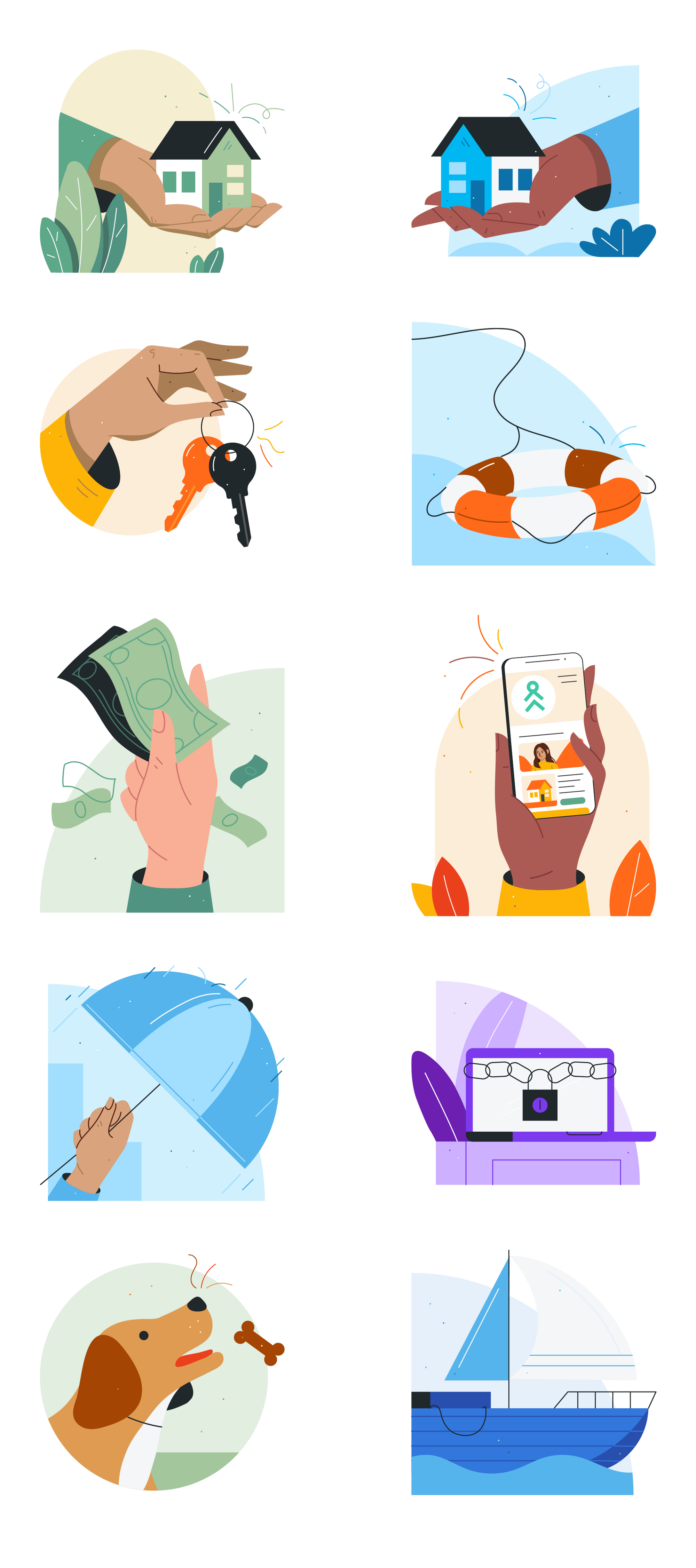 Refreshed illustrations: Happy and helpful
