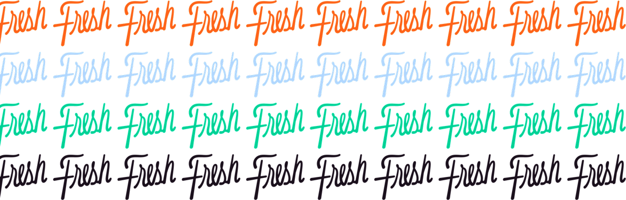 Fresh Future custom lettering
