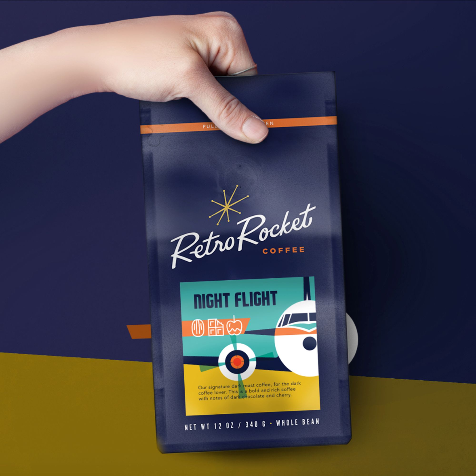 Retro Rocket coffee