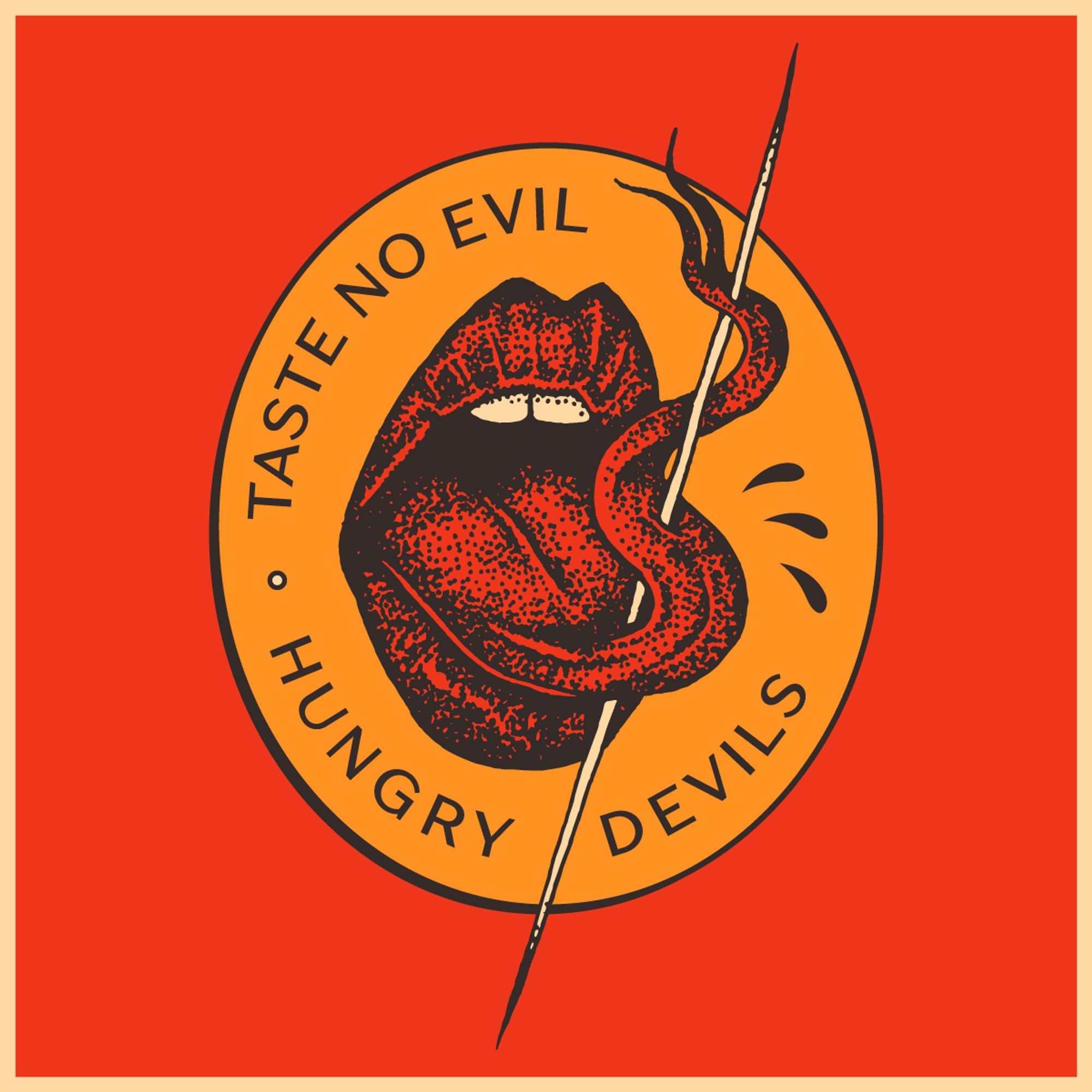 Taste no evil - social media graphic for Hungry Devils