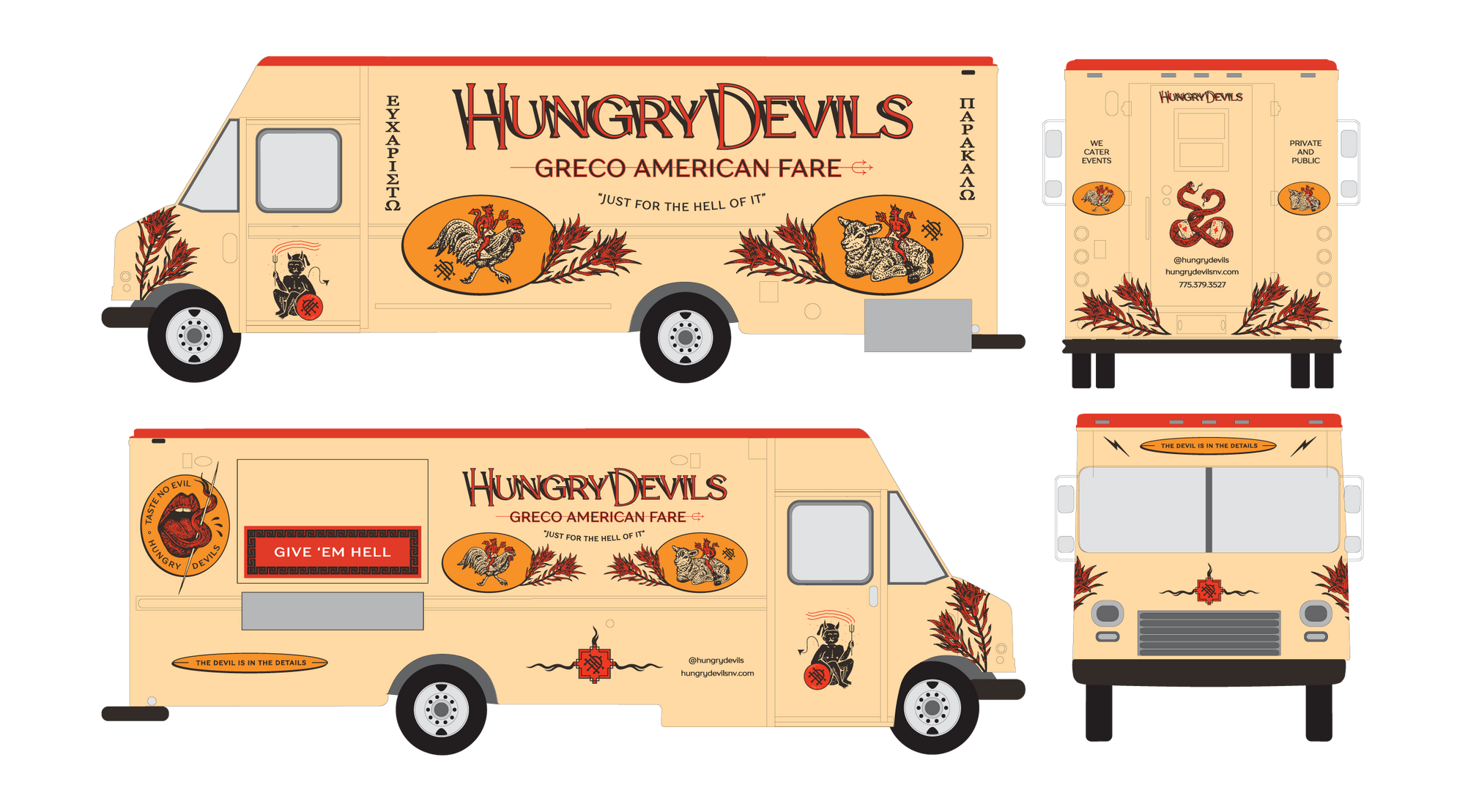 Food Truck Design for Hungry Devils in Reno Nevada