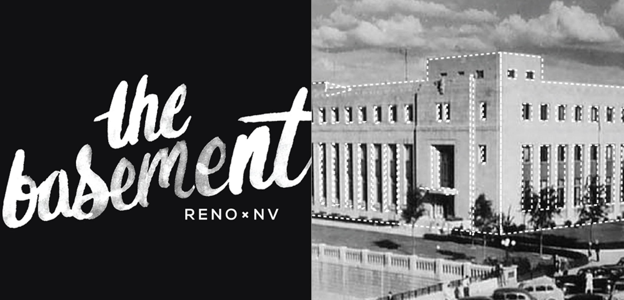 The Basement custom lettering