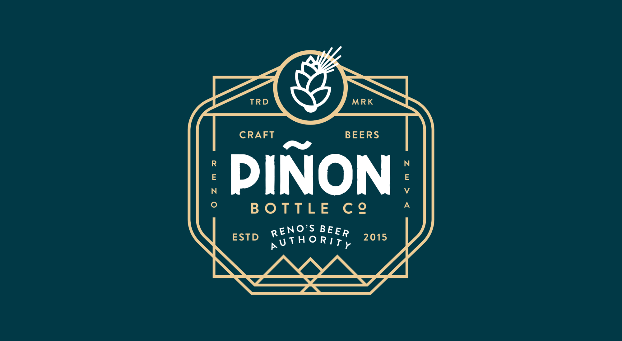Piñon branding and identity badge design