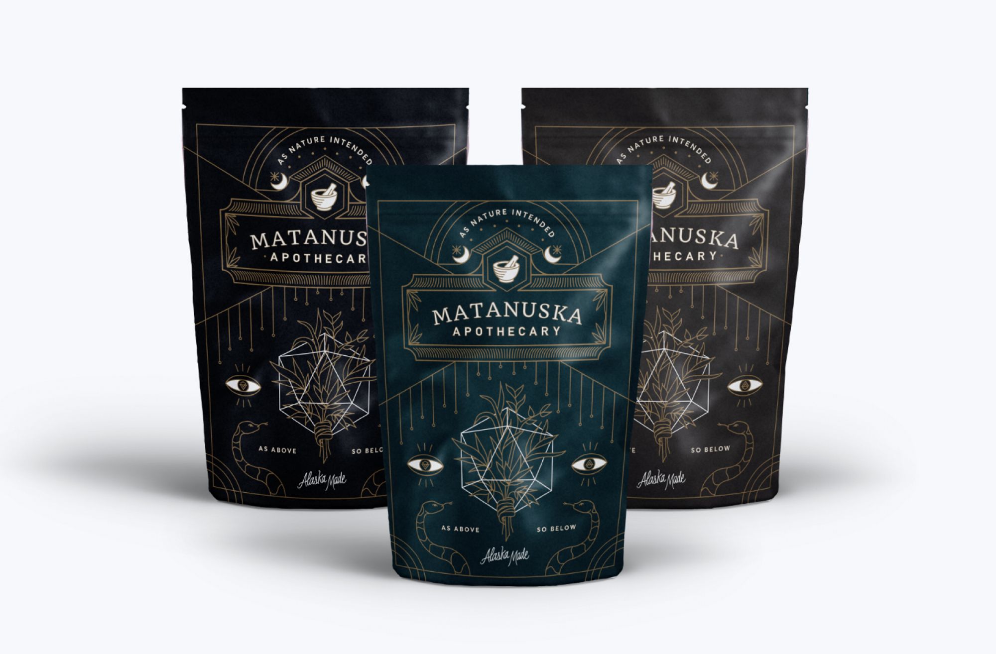 Matanuska Apothecary packaging design