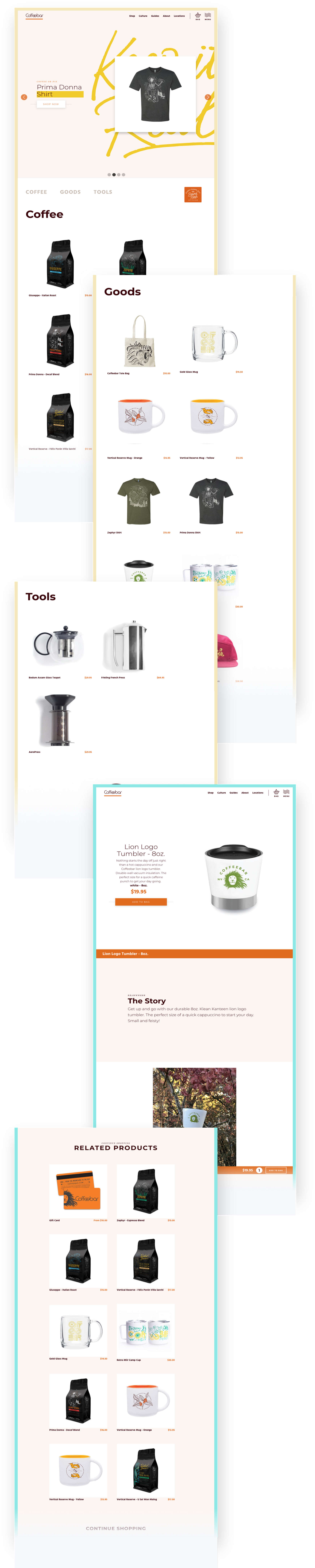 Bring in the money : Shop coffee, goods or tools