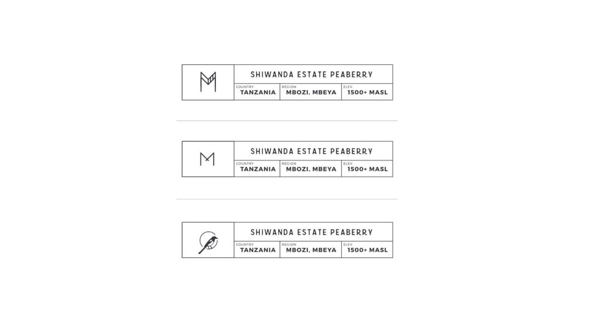 Magpie Coffee Roasters packaging exploration