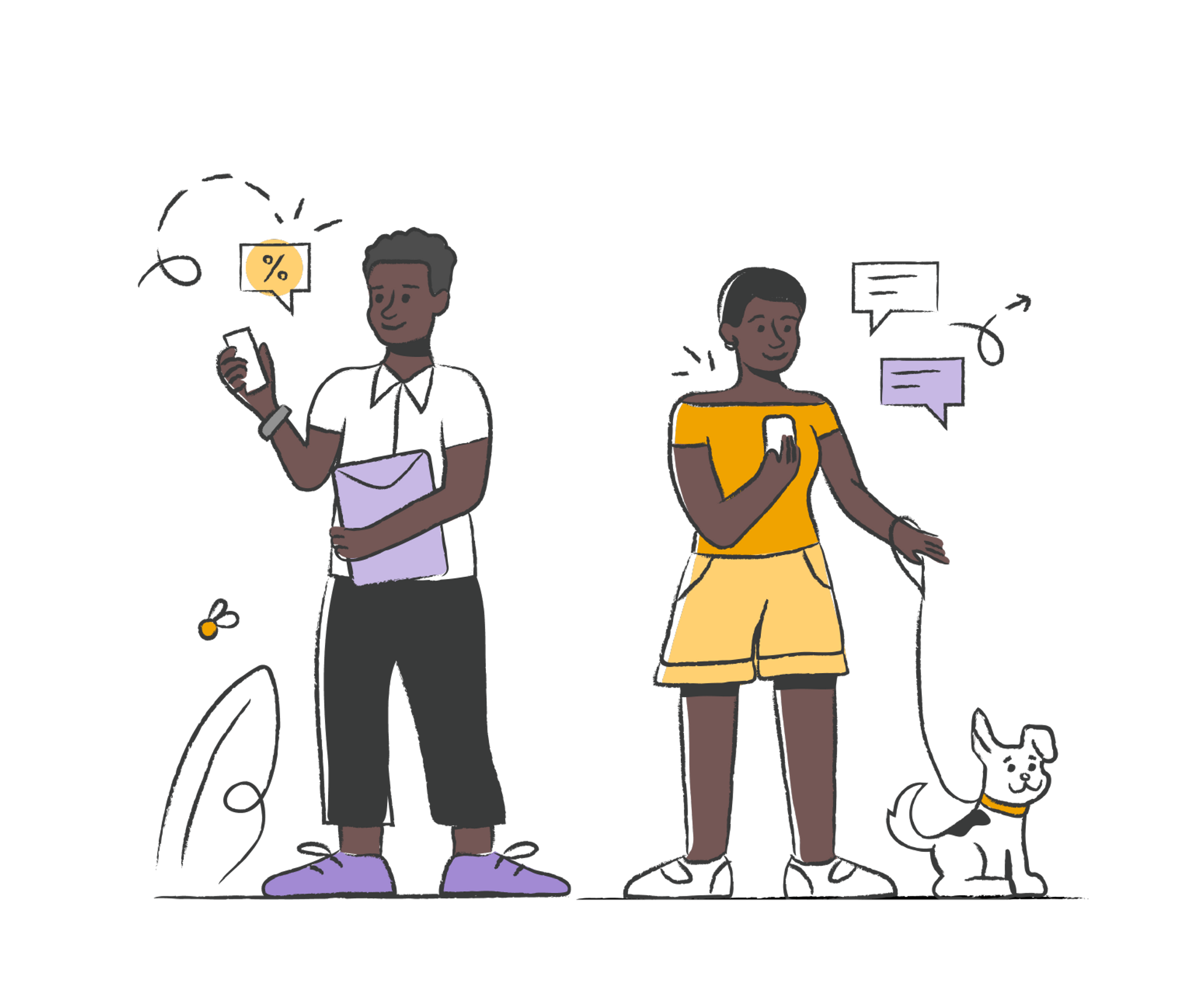 Doctors and plumbers and business executives: Illustrations to support messaging