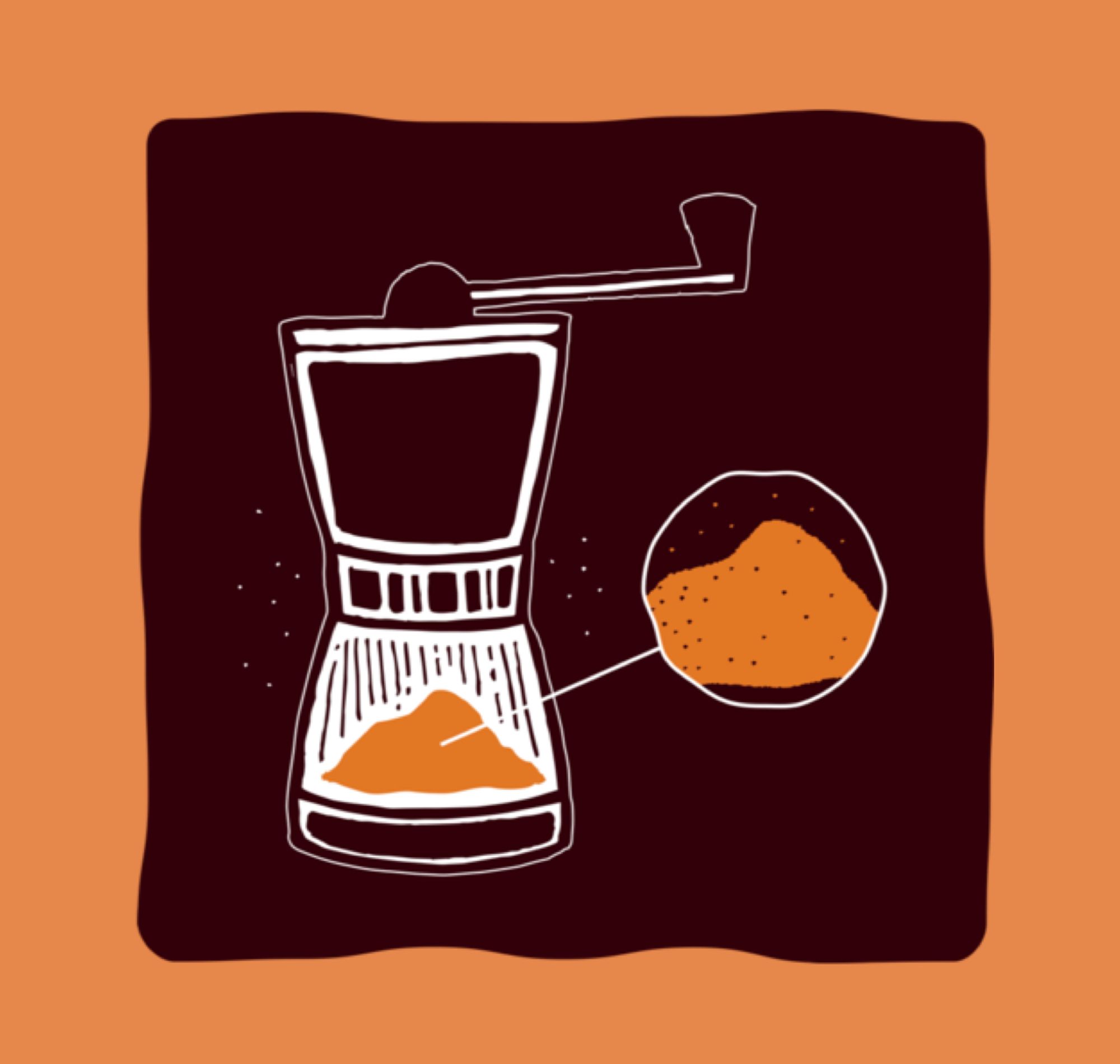 coffee grinder illustration