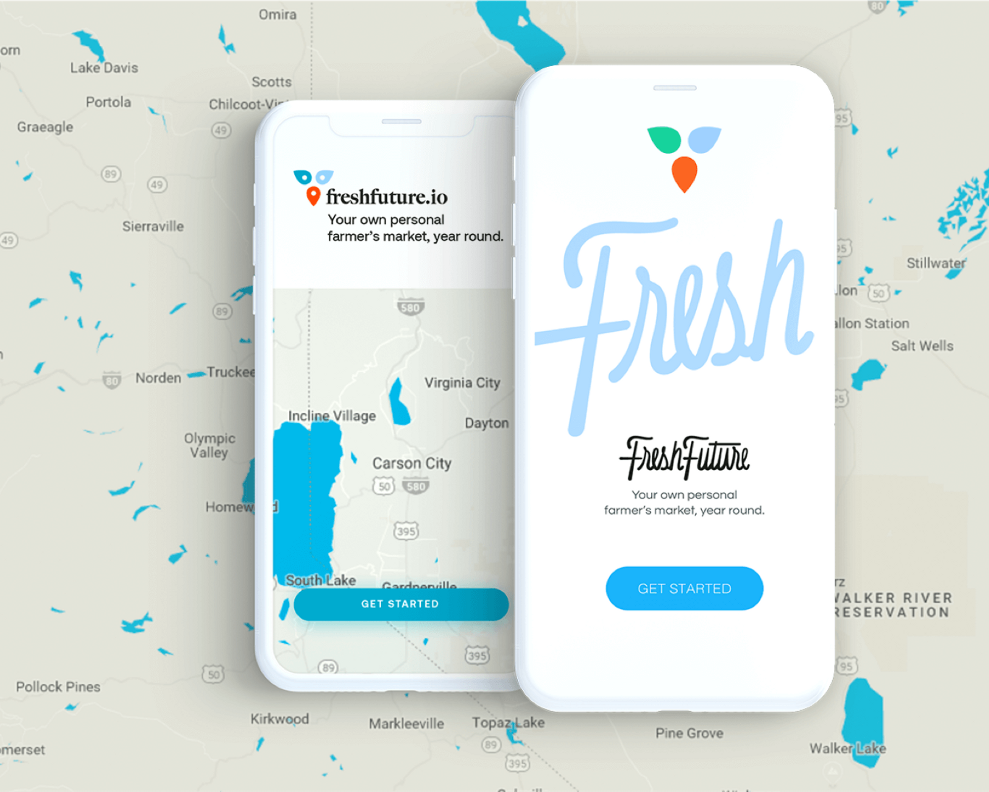 Fresh Future mobile app design