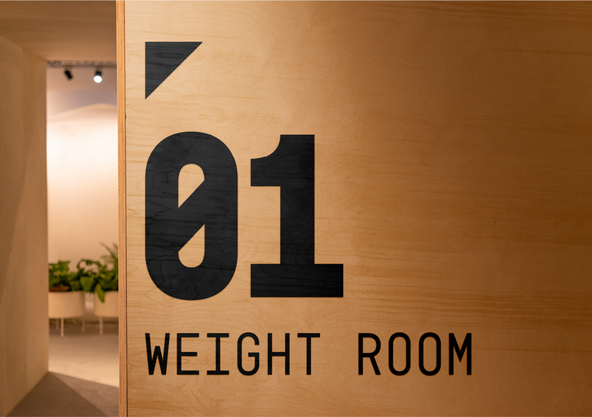 weight room wayfinding