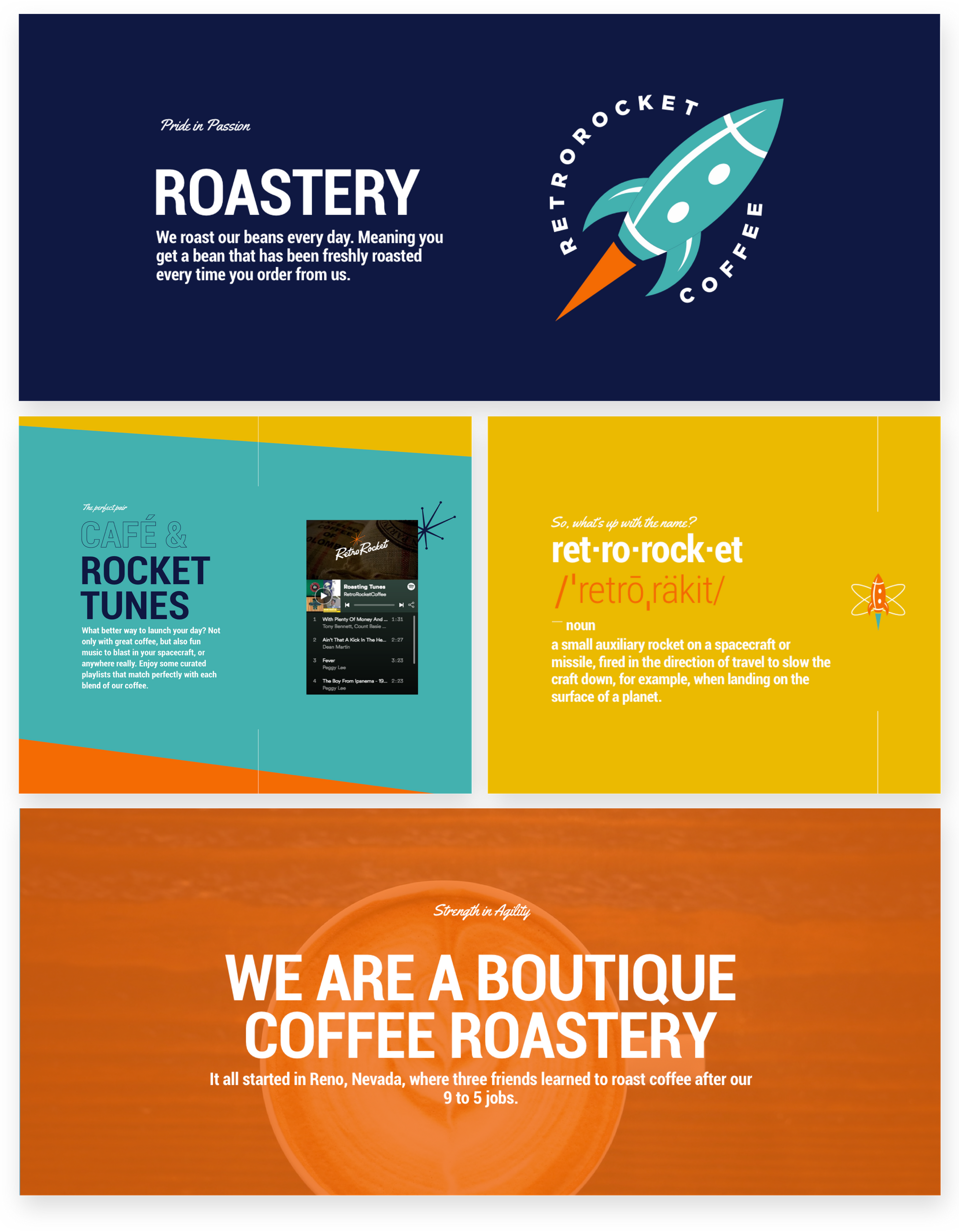 Retro Rocket website design