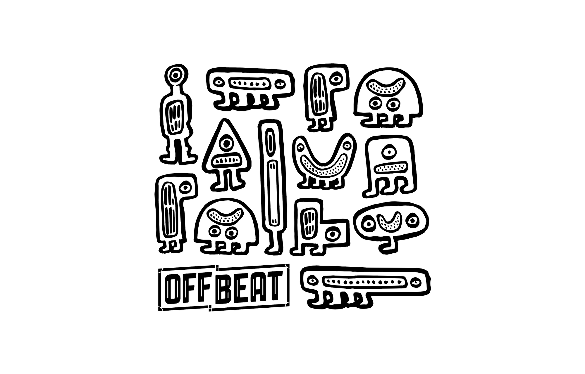 Off Beat Music Festival logo design