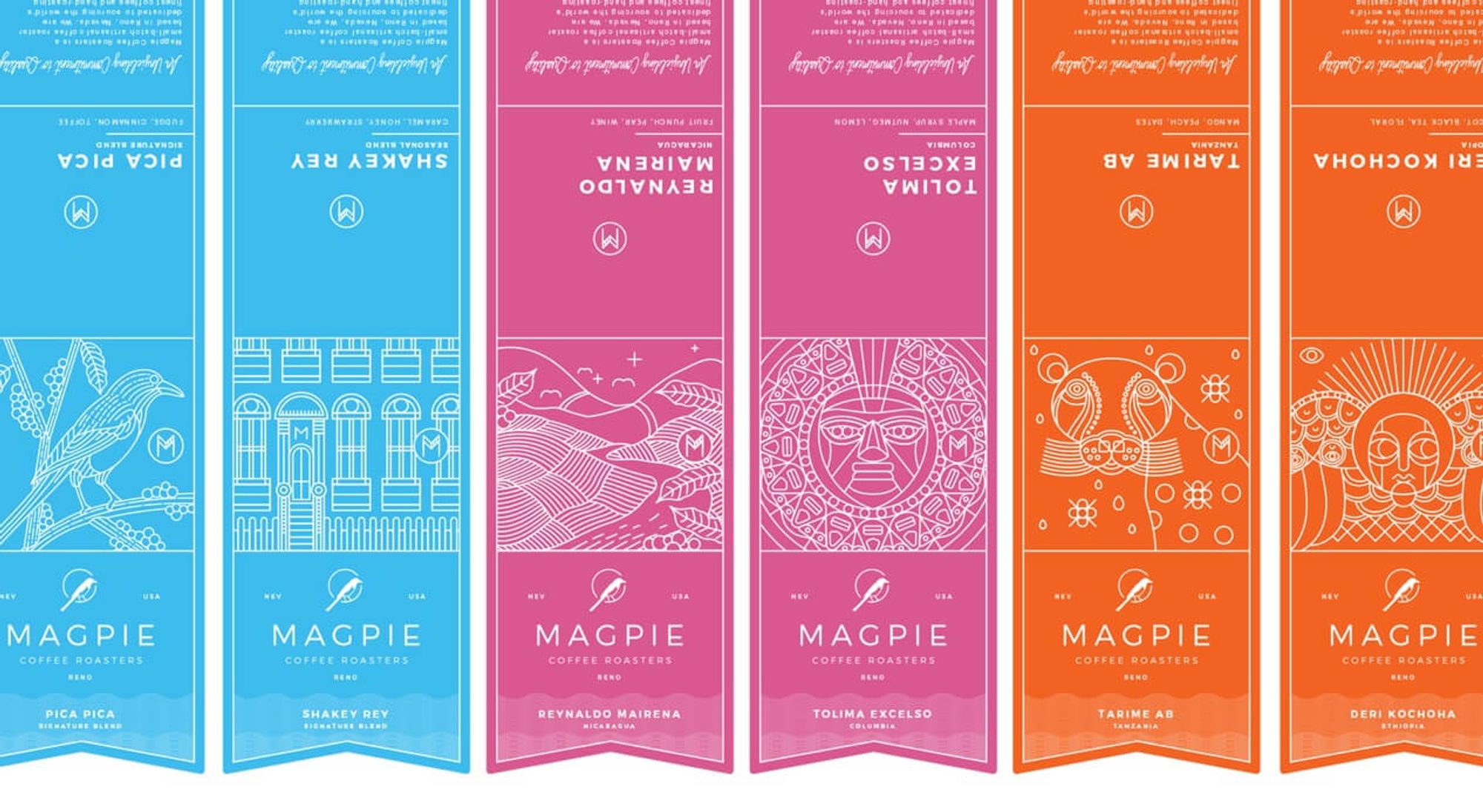 Magpie Coffee Roasters coffee packaging