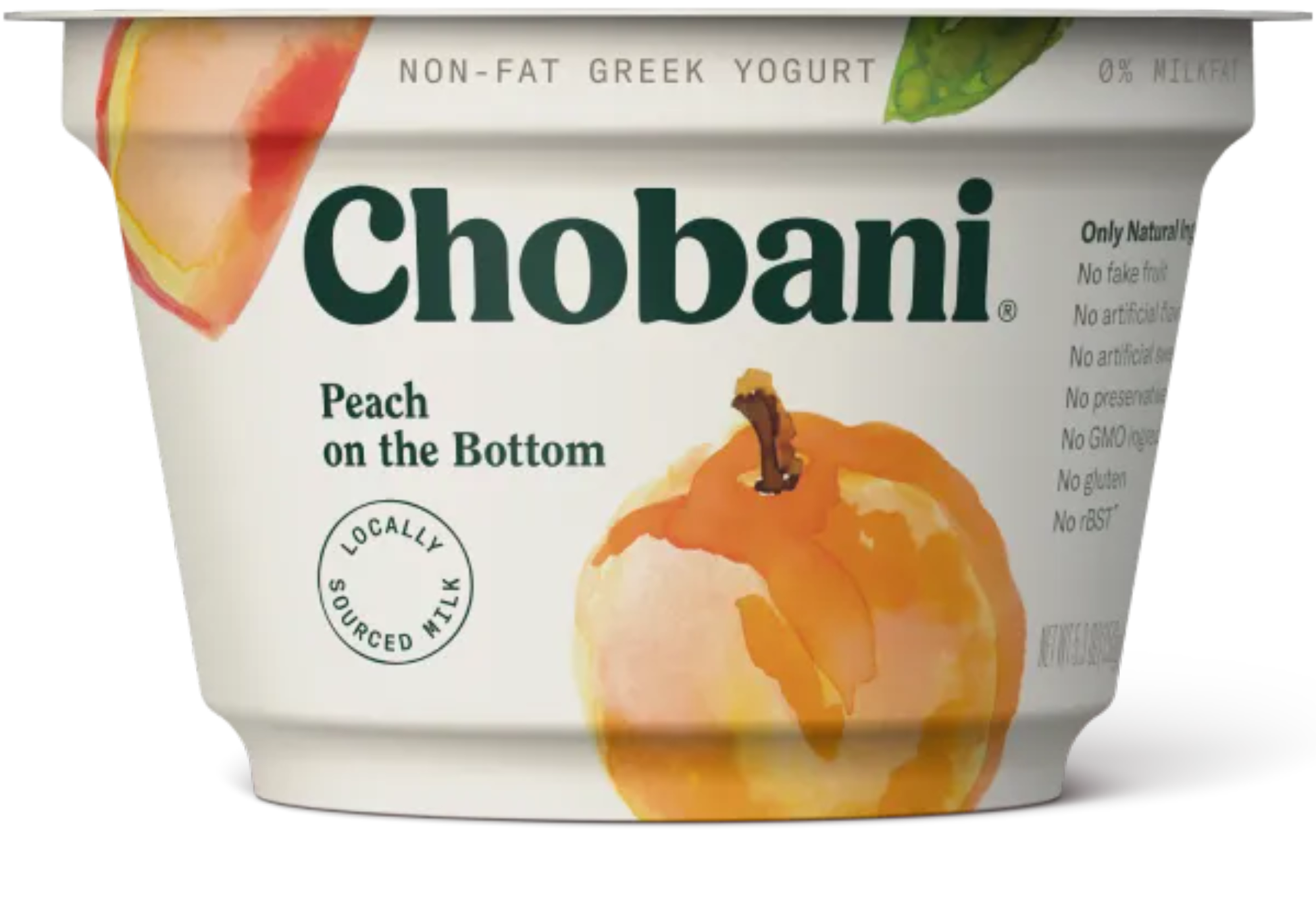Chobani painted fruit packaging