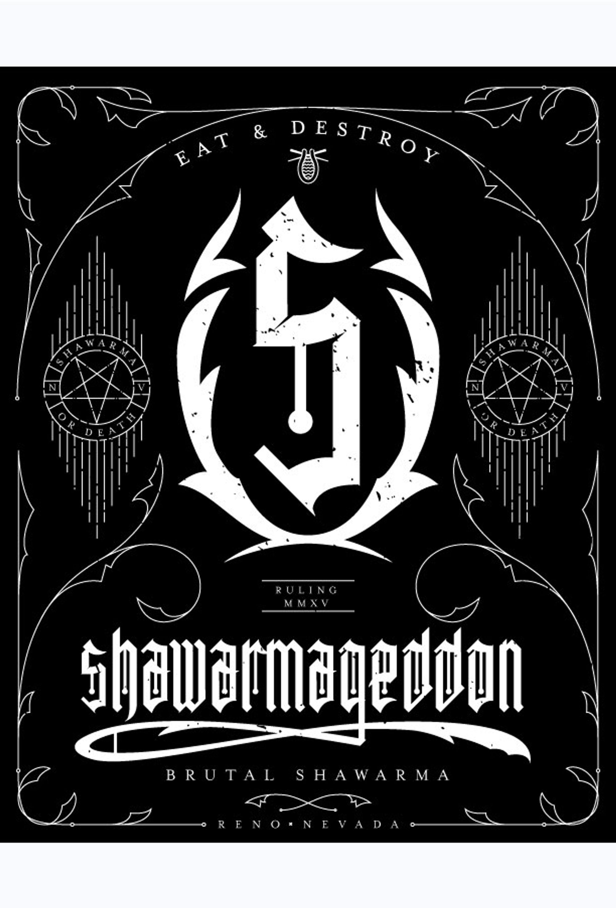 Shawarmageddon logo design