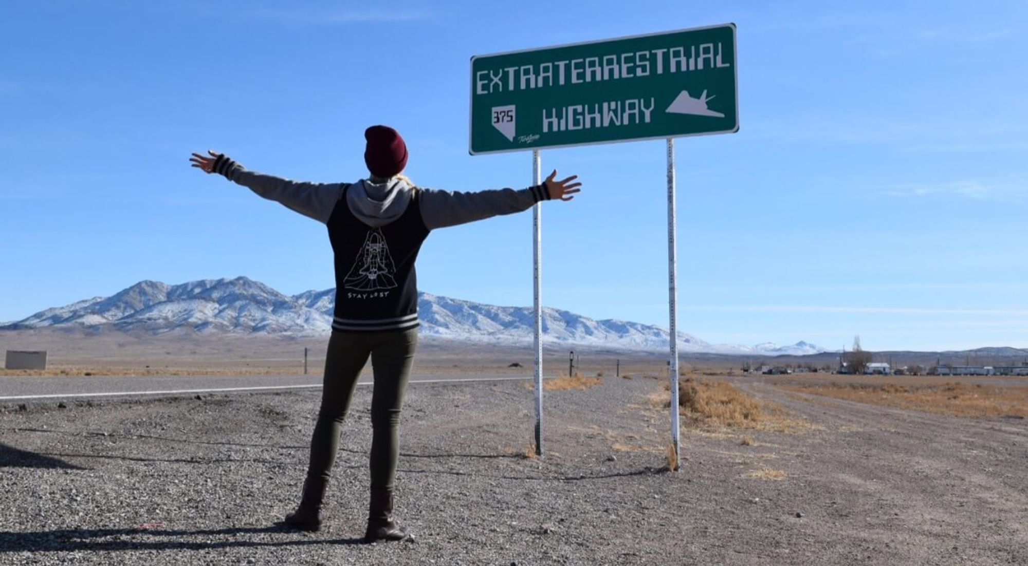 Man at side of highway