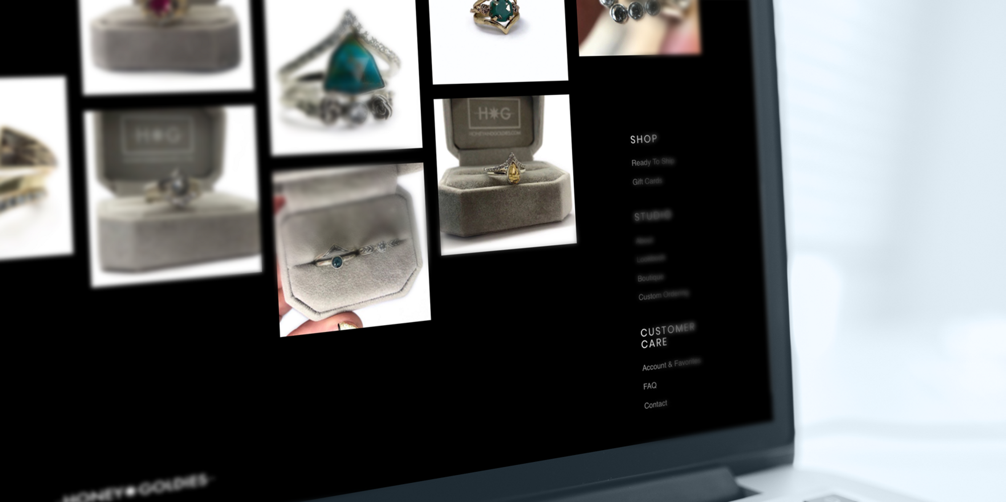 Honey and goldies website footer