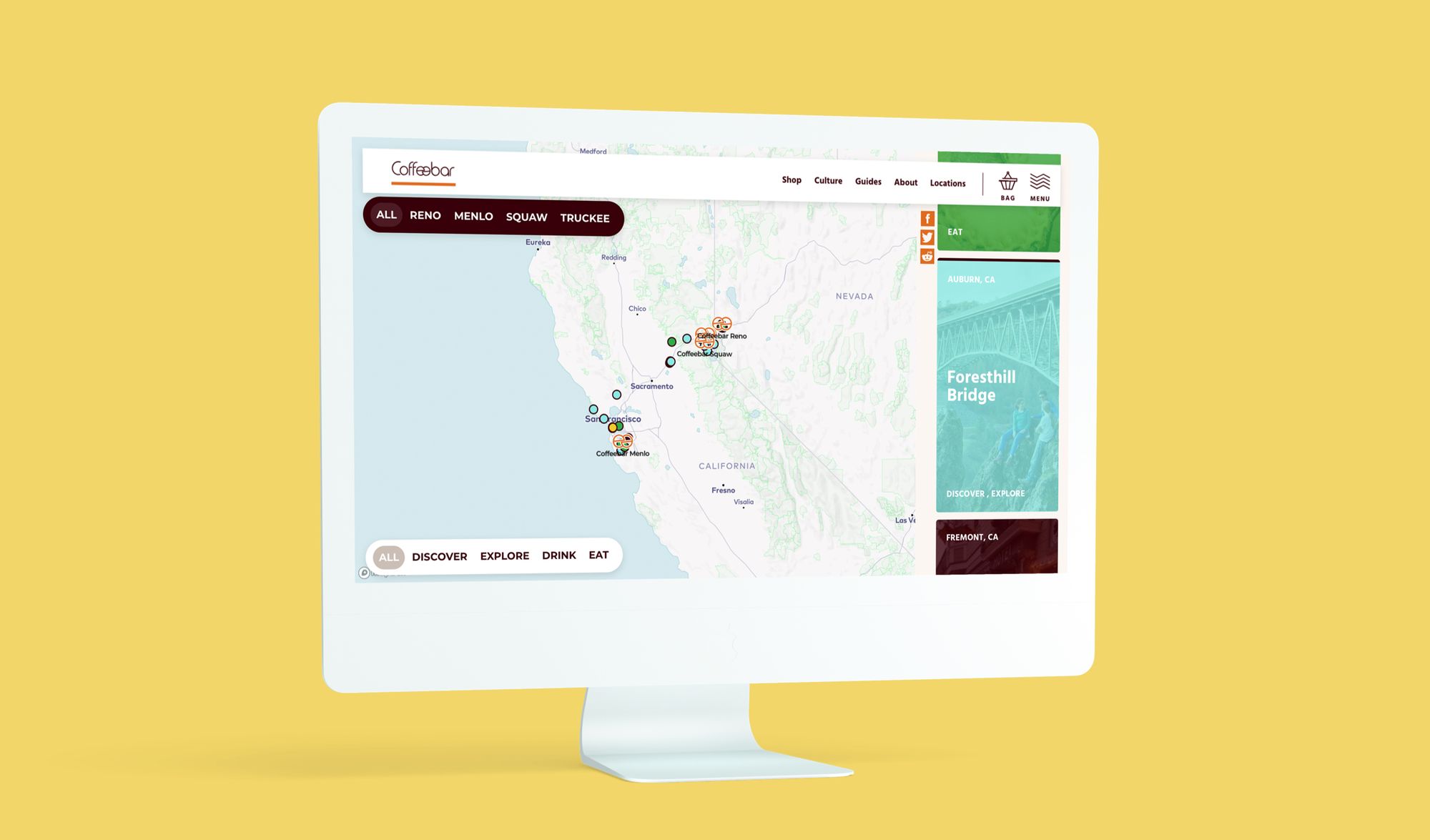 road trip desktop mockup