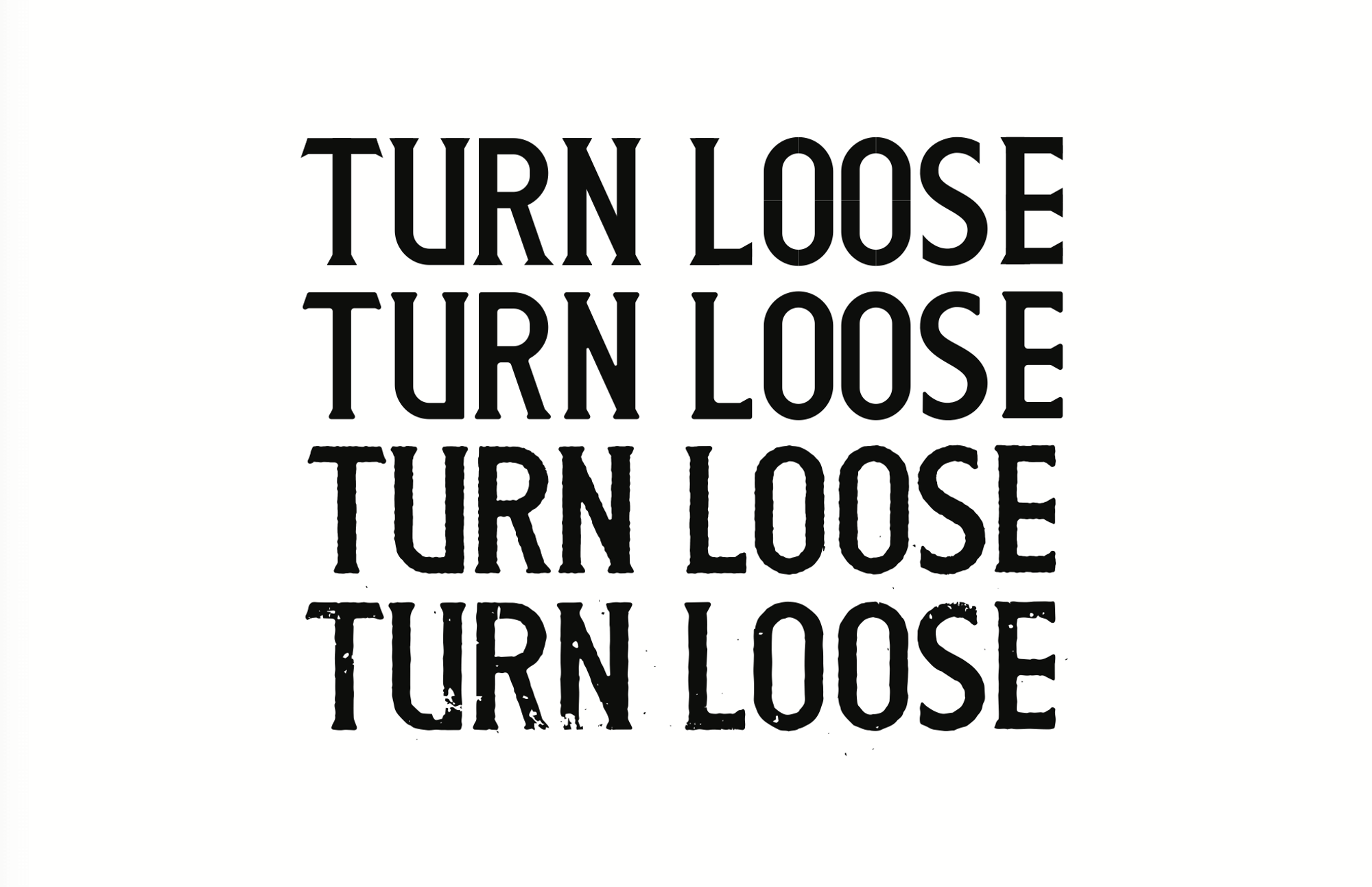Turn loose logo exploration