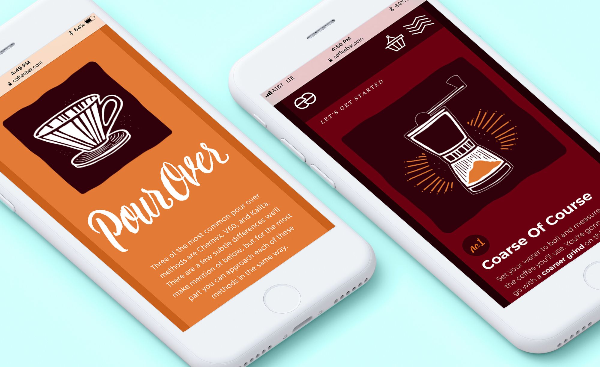 coffee blog mockup