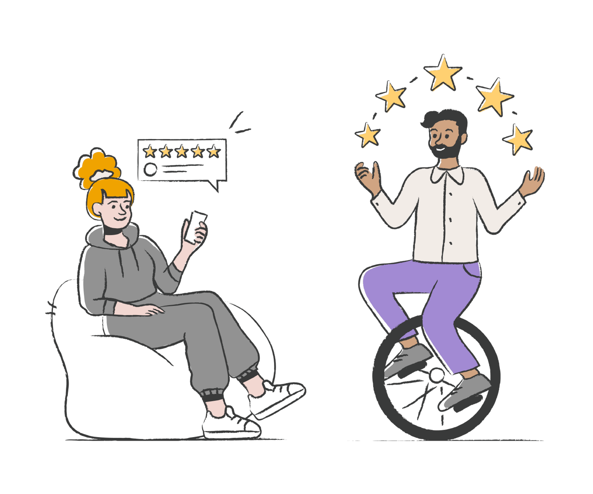 Doctors and plumbers and business executives: Illustrations to support messaging