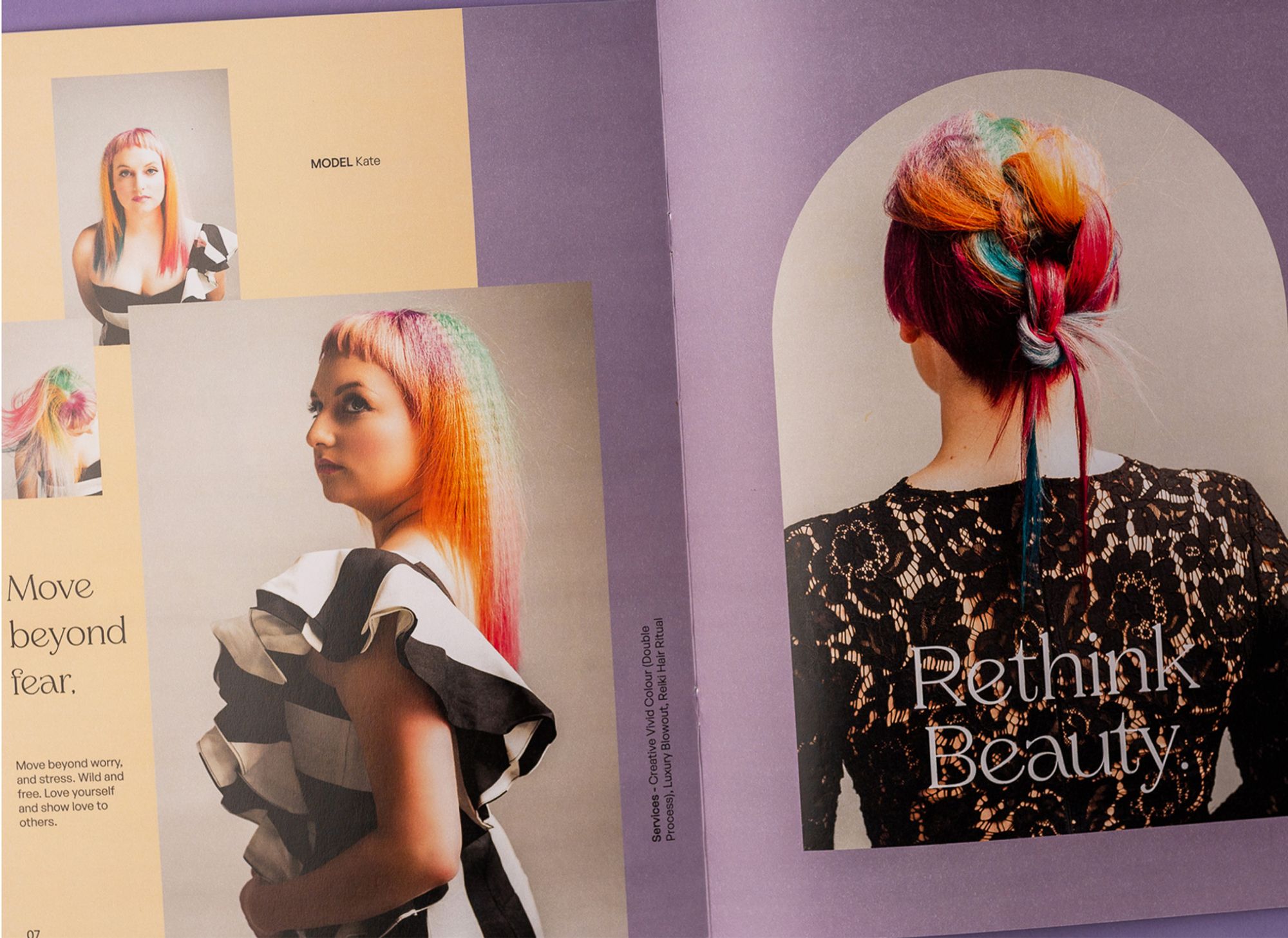 Closeup of summer lookbook - Move beyond fear