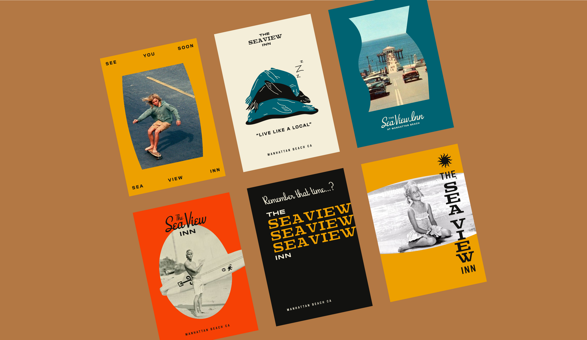 Identity, illustration and web design for an inn at the beaches of southern california