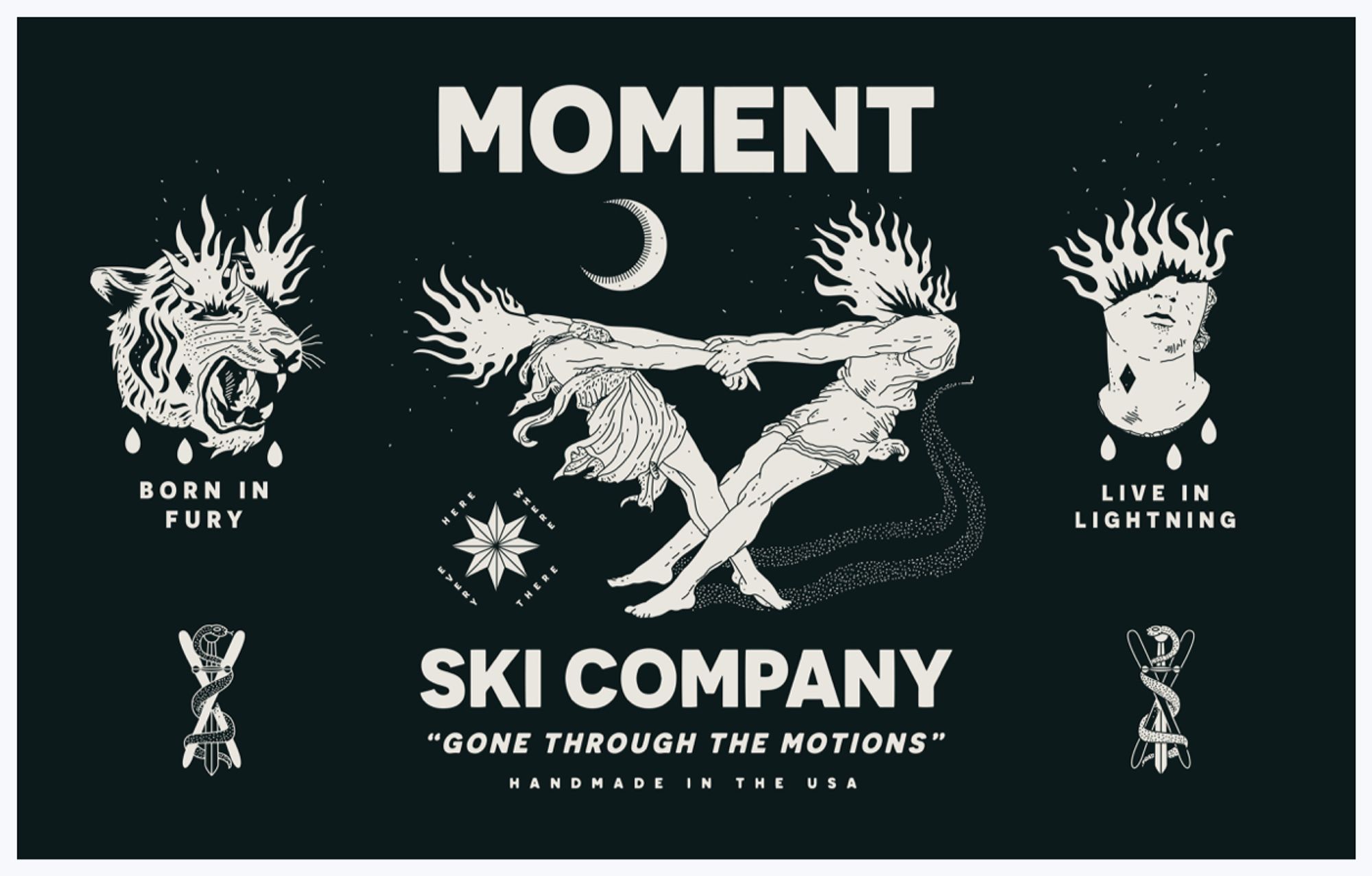 Moment Skis illustrations
