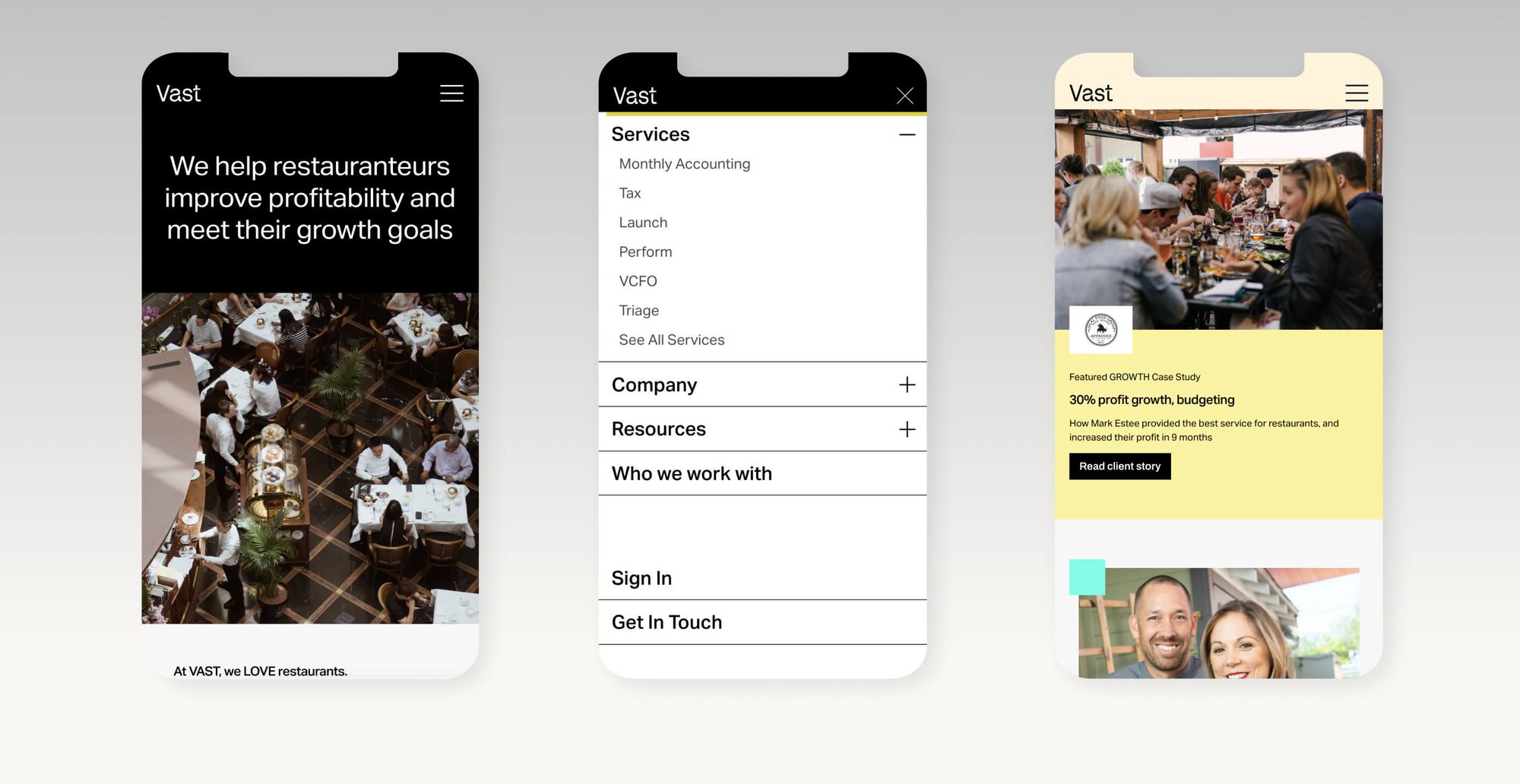Mobile mockups