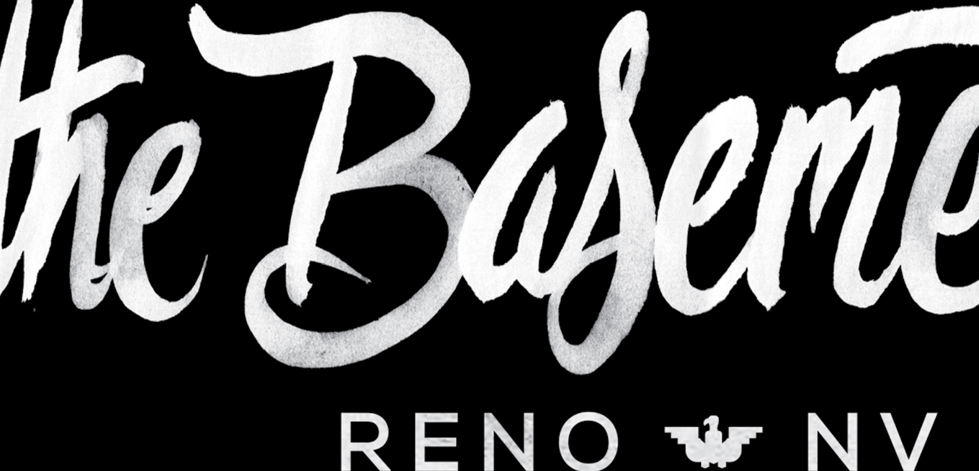 The Basement custom lettering