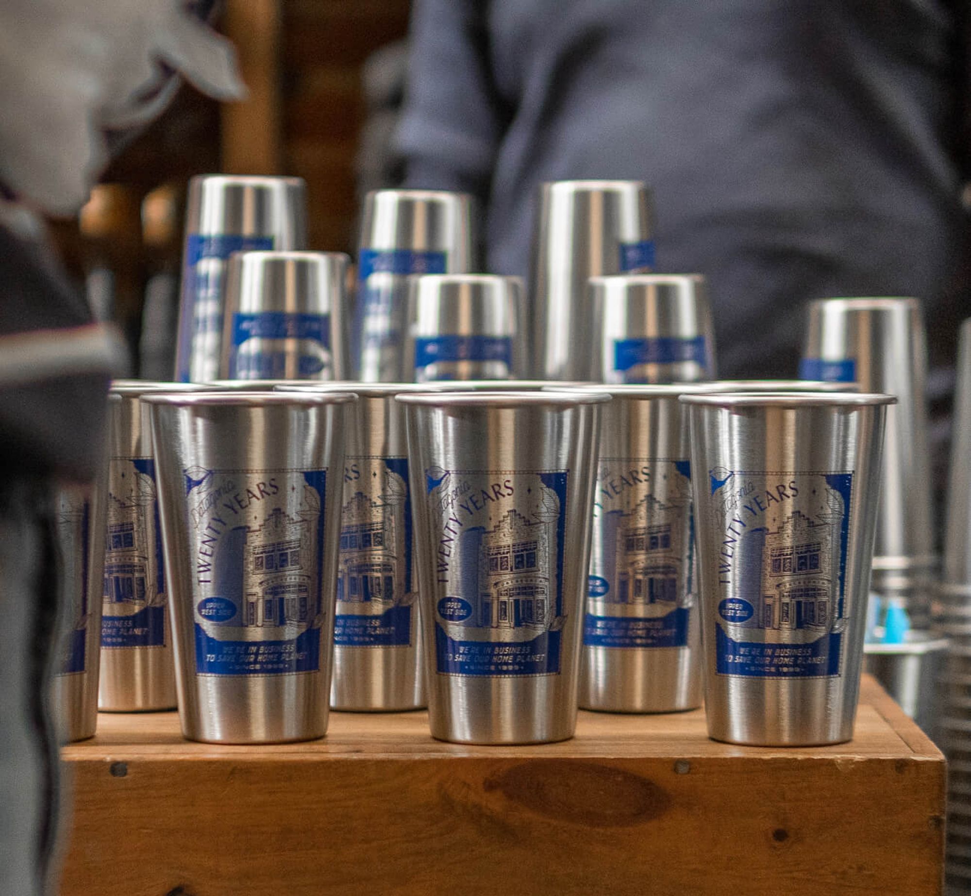 Patagonia NYC logo design cups