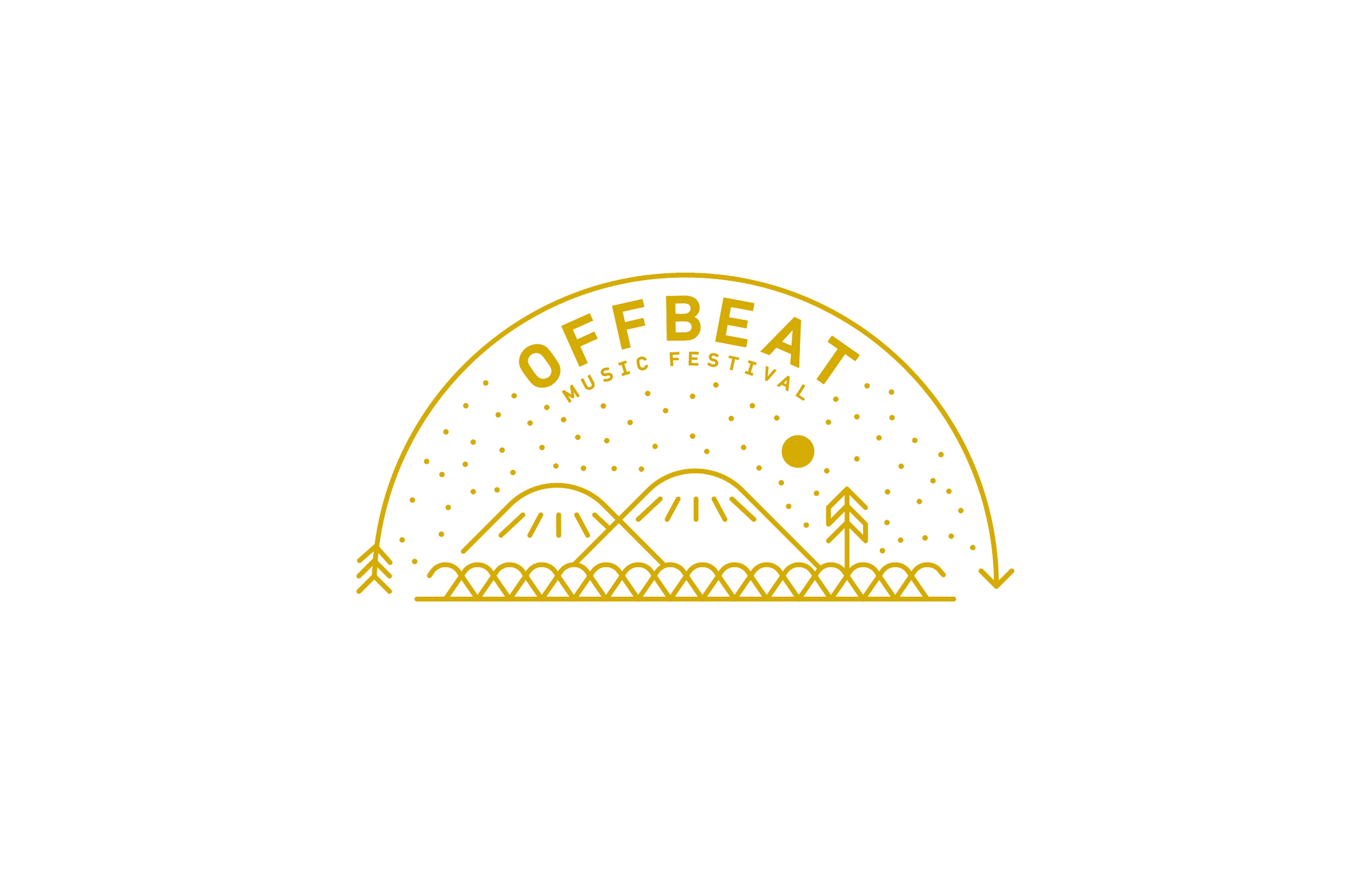 Off Beat Music Festival logo design