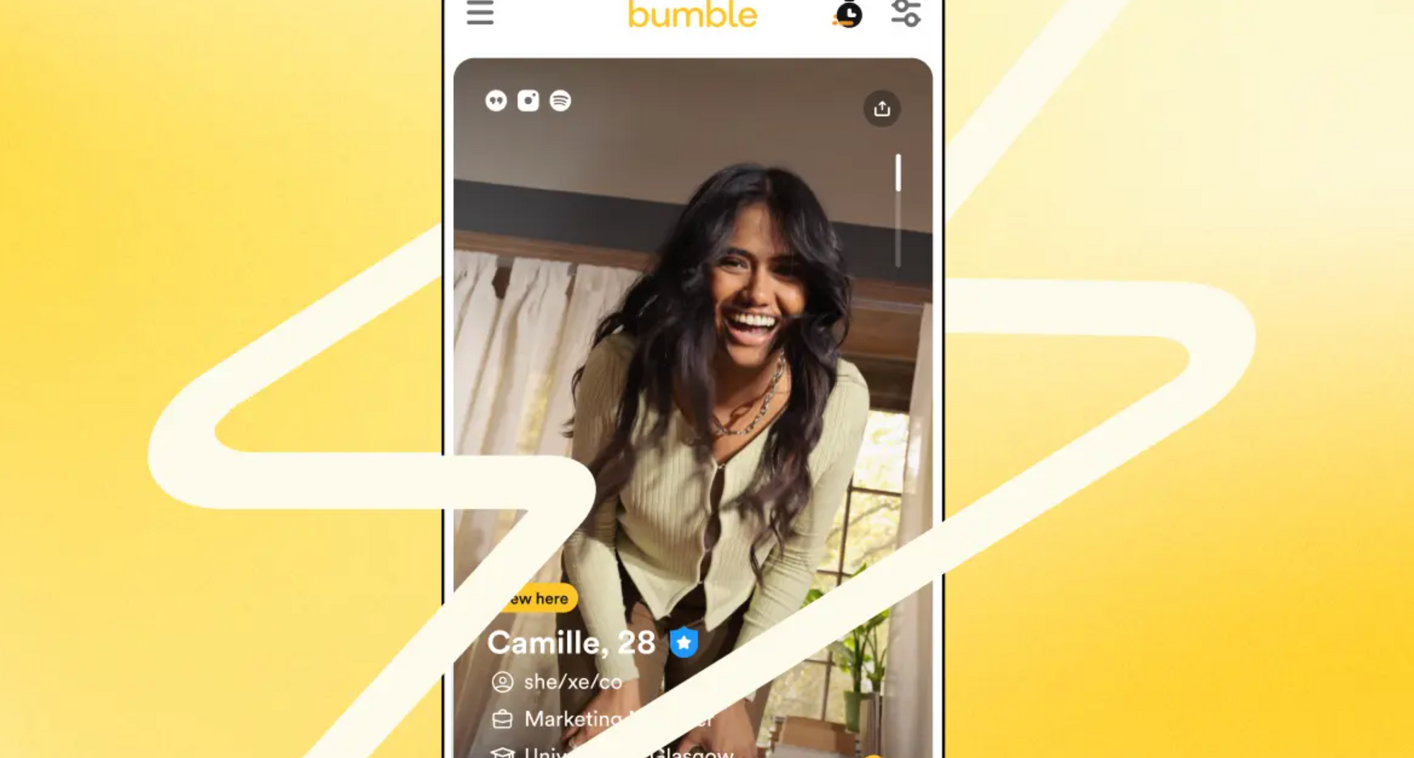bumble dating app mobile screenshot