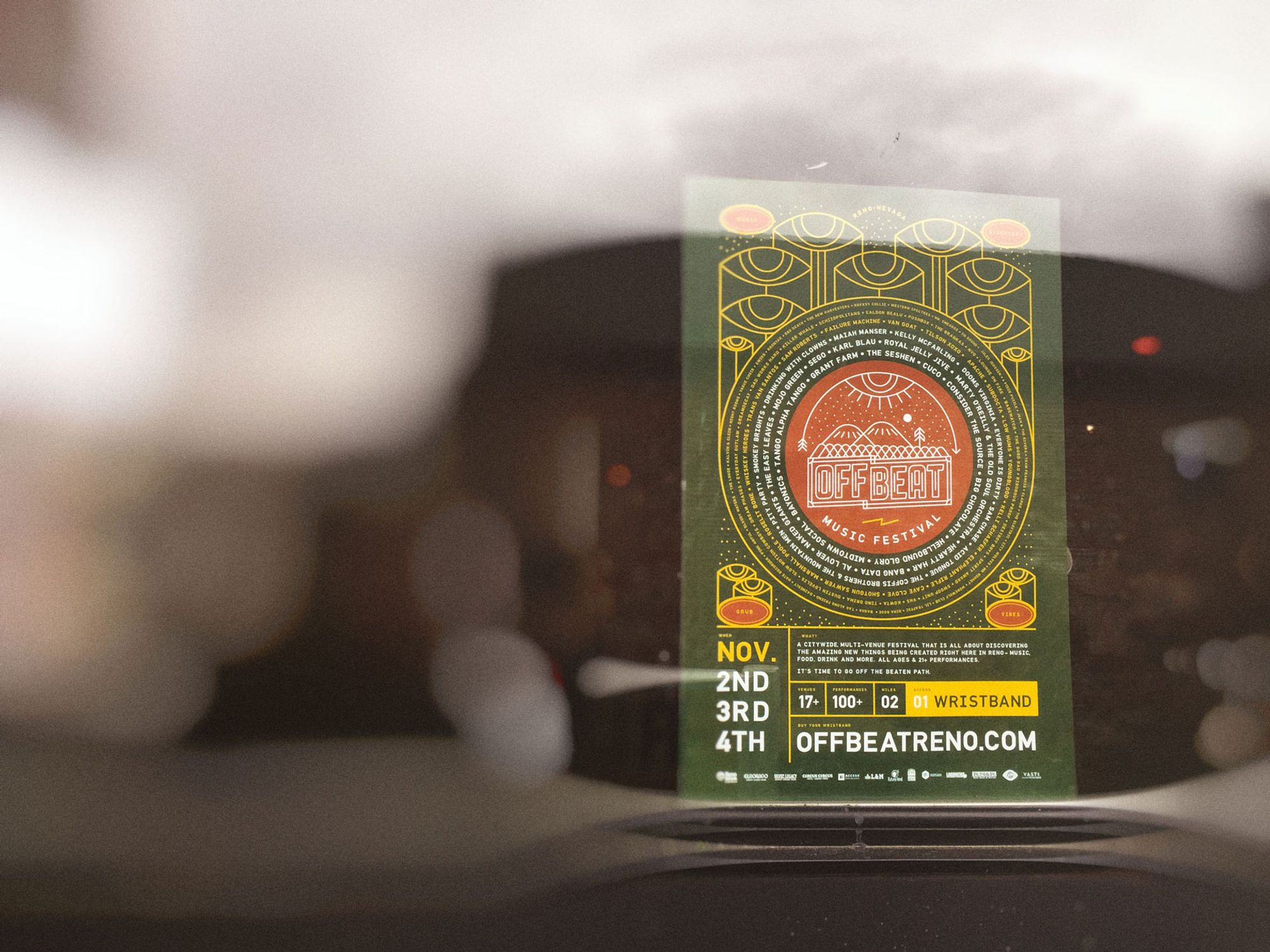 Off Beat Music Festival print design