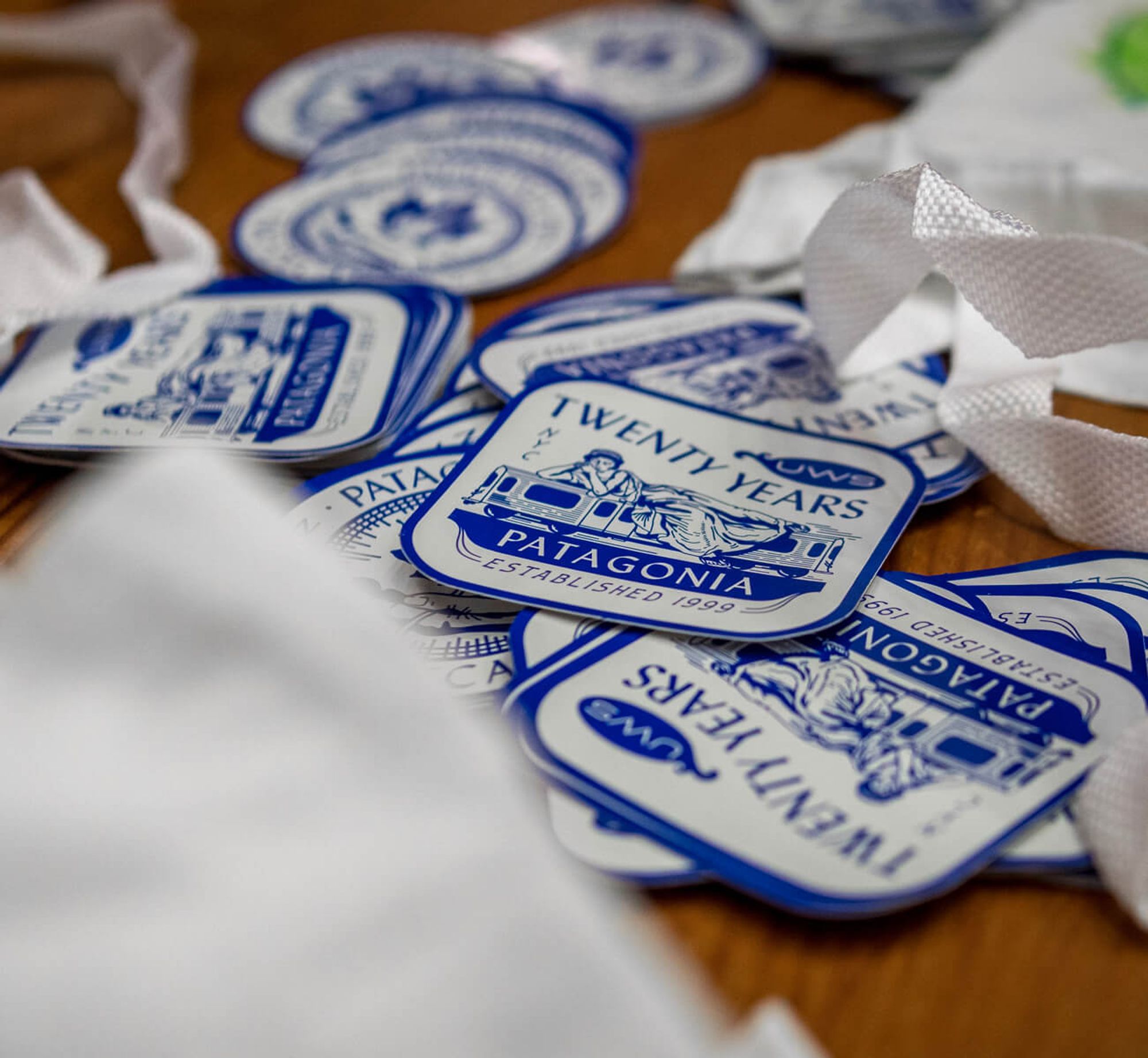 Patagonia NYC logo design stickers