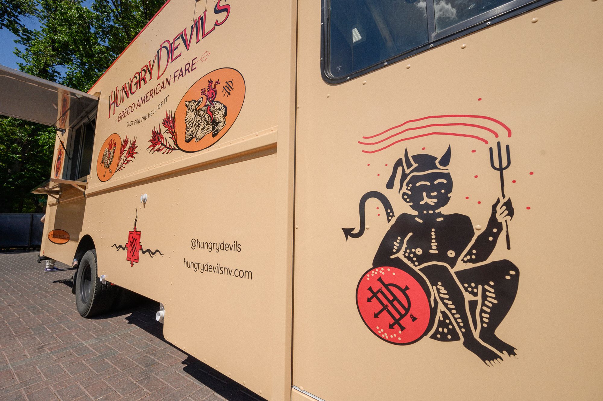 Side view of the Hungry Devils Food Truck