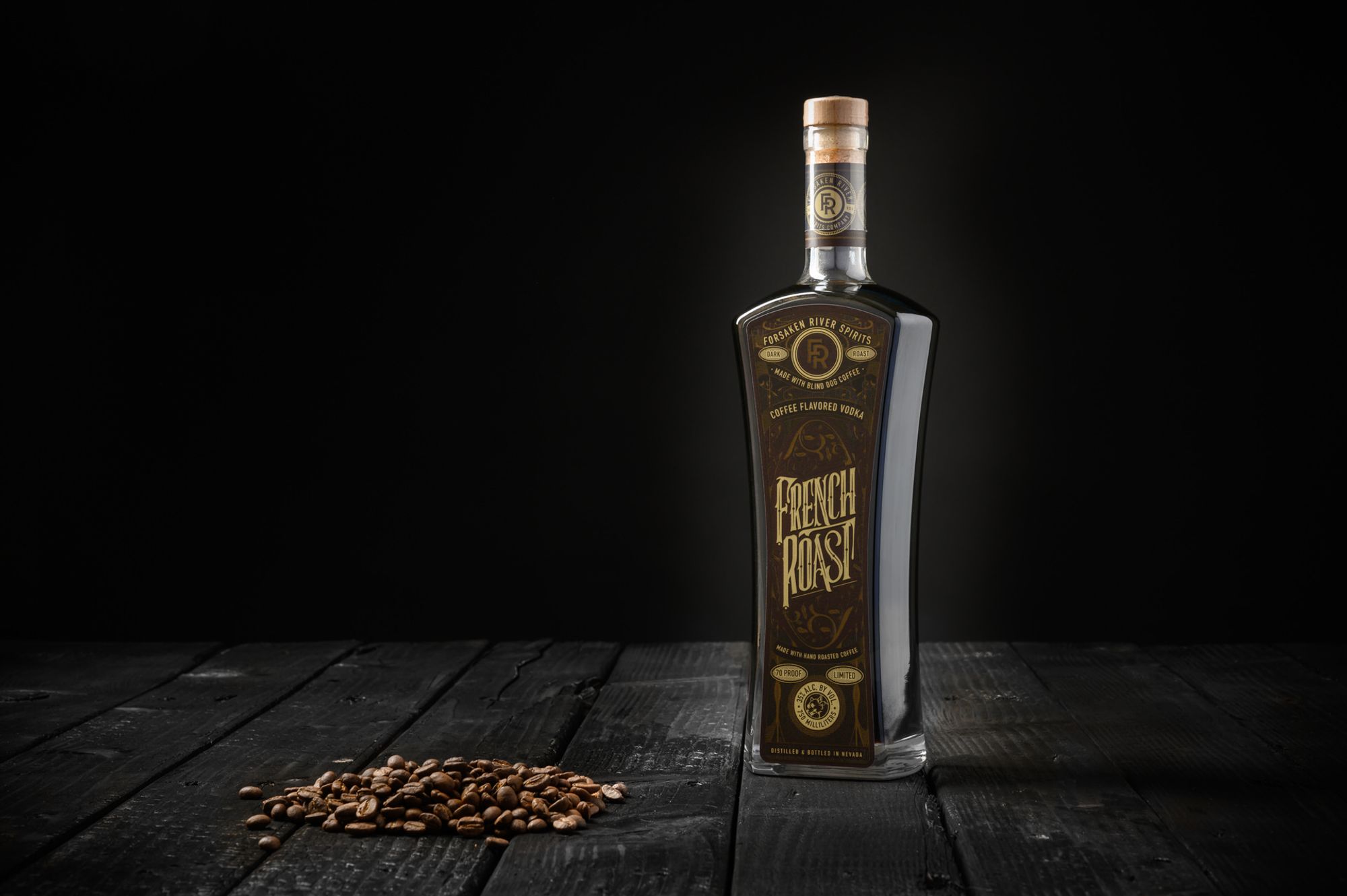 coffee vodka label design
