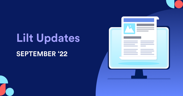 Lilt Updates September '22