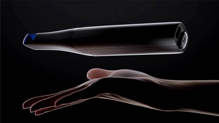 Arcreal 아크스캔 갤러리 이미지 — 구강 스캐너 제품 CGI 렌더링 컷 1