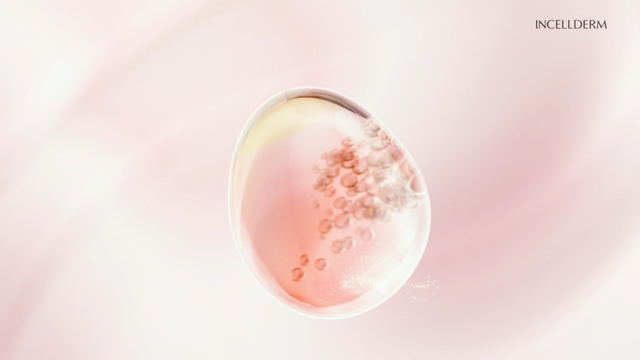 INCELLDERM RADIANSOME™ 100 갤러리 이미지 — 럭셔리 뷰티 제품 CGI 스틸컷 2