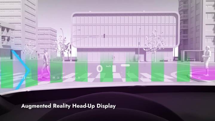 STRADVISION — augmented-reality head-up display driving view