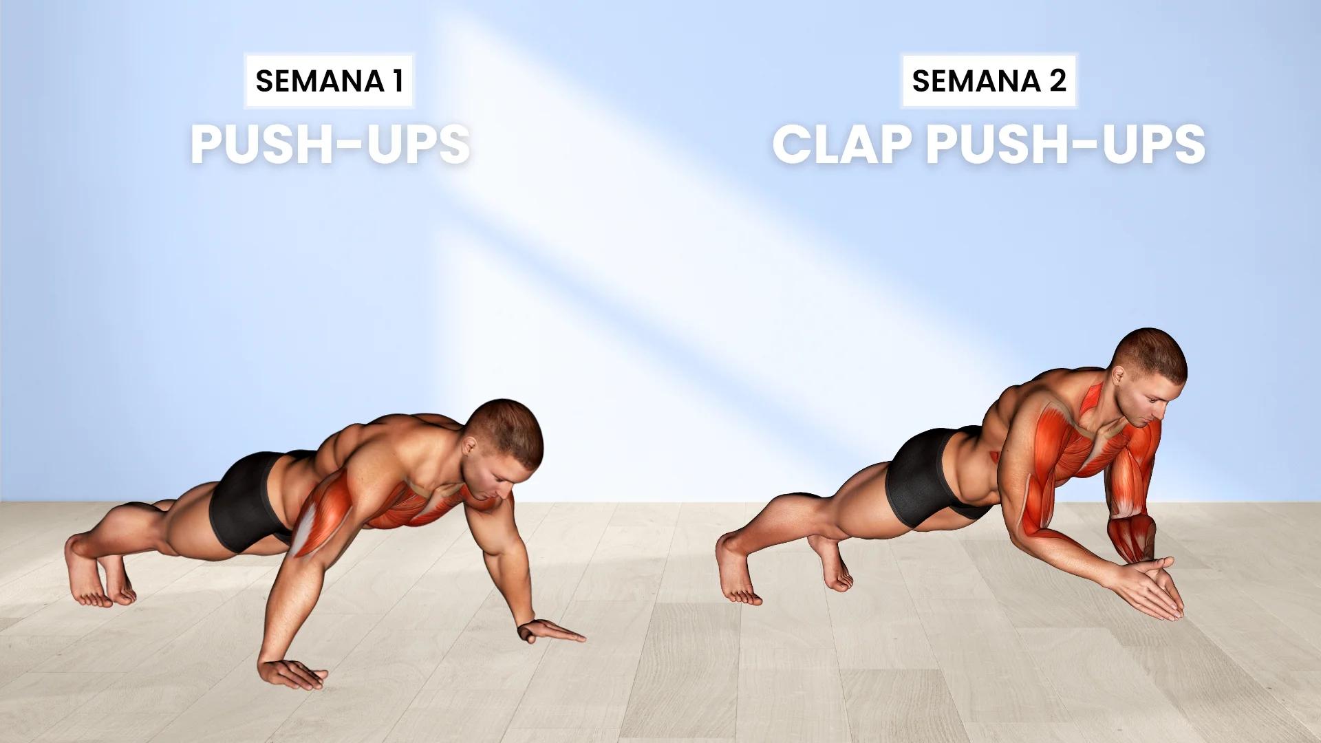 Variación de ejercicios: Push Up vs Clap Push Up