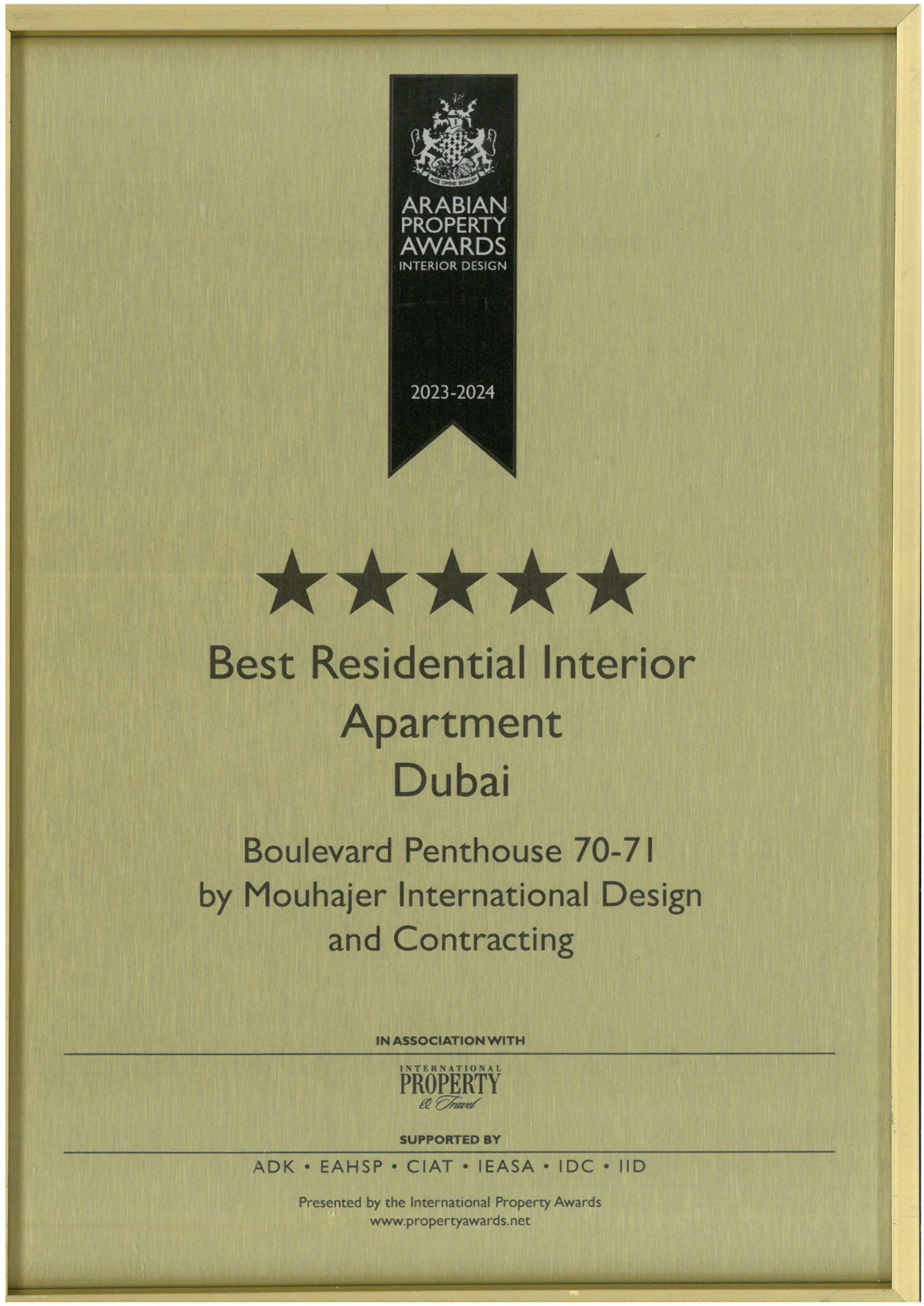 Best Residential Interior Apartment Dubai