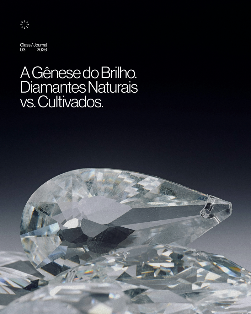A Gênese do Brilho. Diamantes Naturais vs. Cultivados.