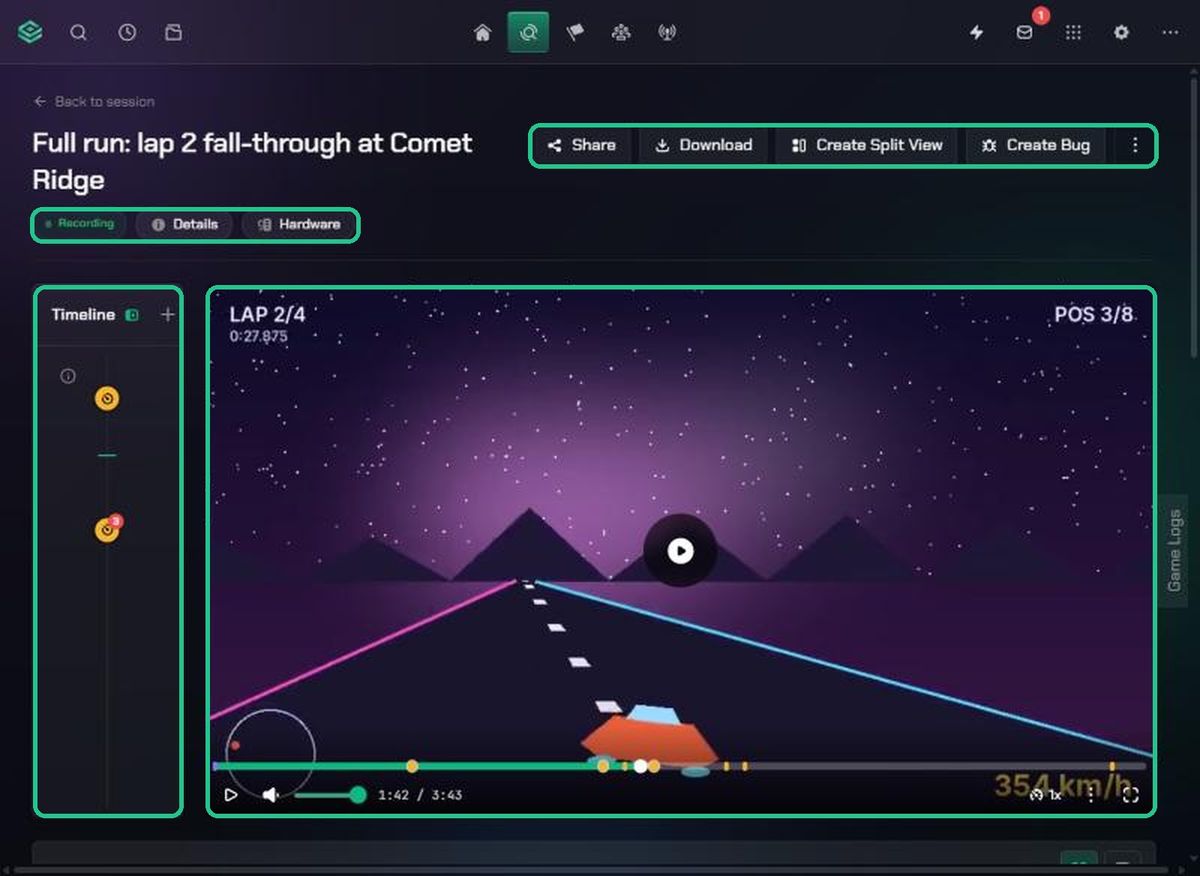 The replay viewer