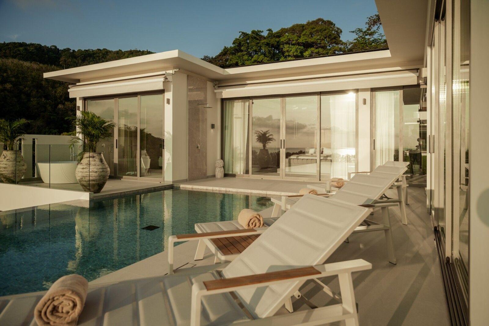 Villa com vista panorâmica para o mar a 600m da praia de Naithon — Sakhu, Thalang — 1