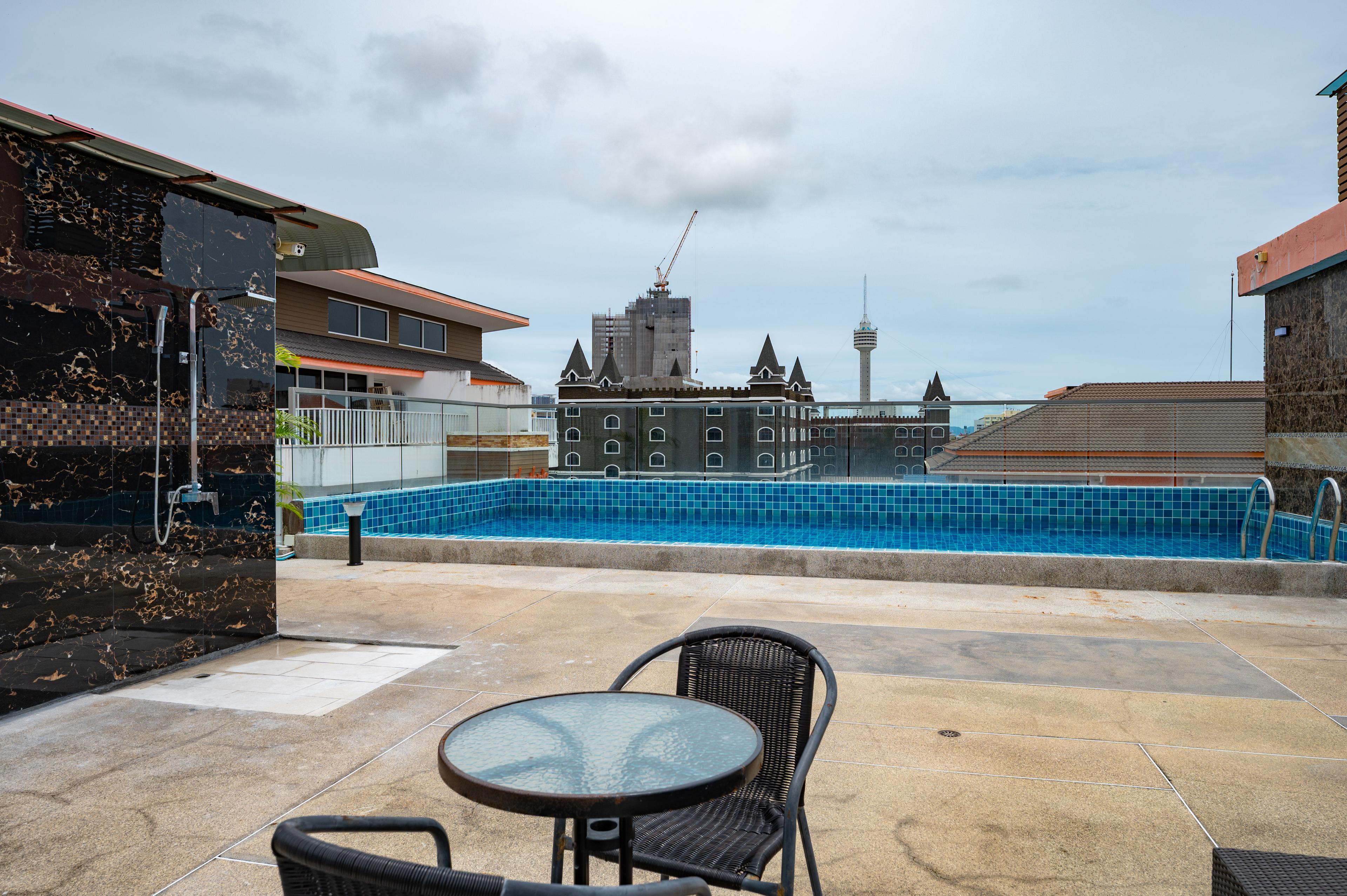 Rooftop terrace view at C-View Boutique, Pratumnak, Pattaya