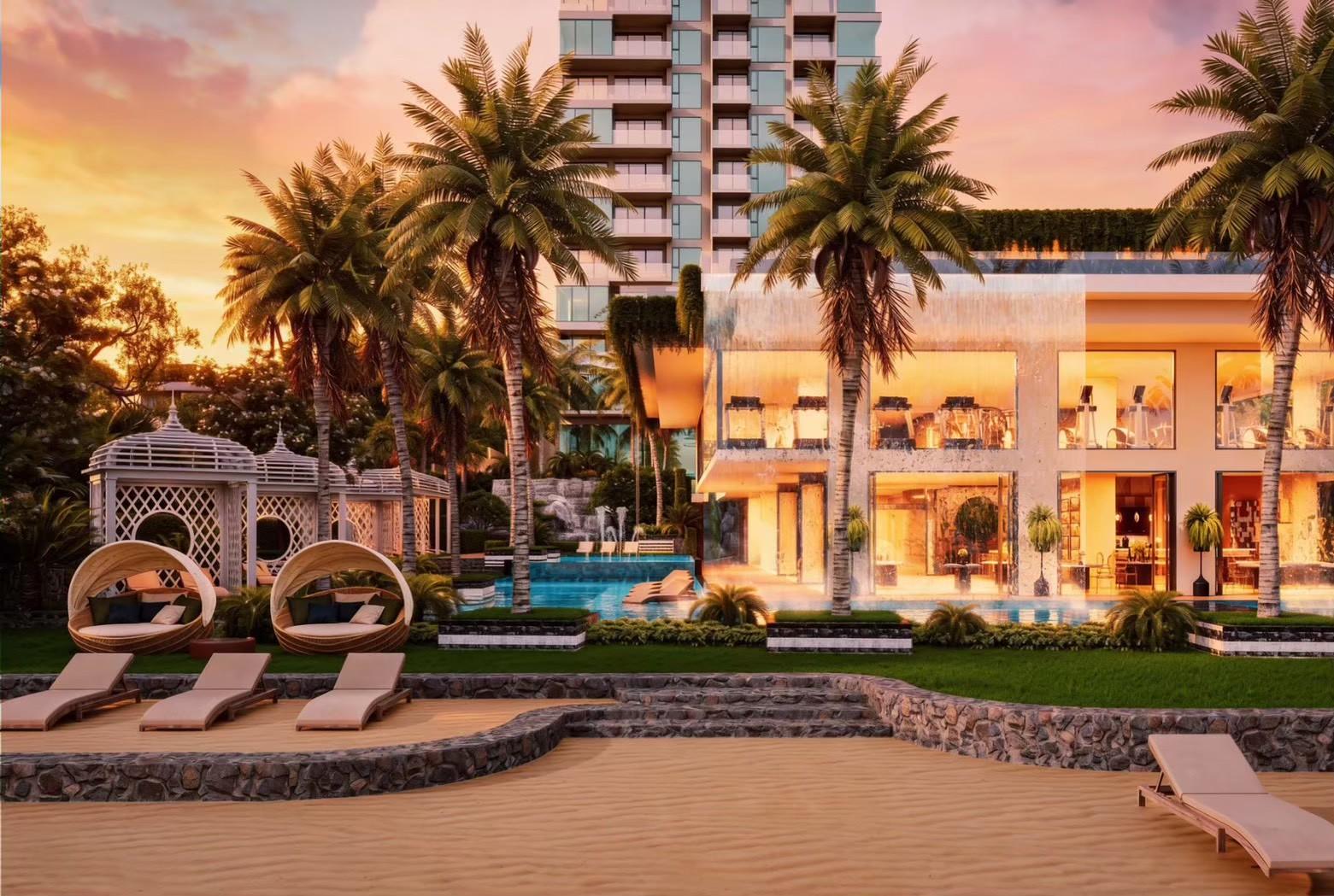 The Riviera Palm Beach Wongamat — 1 Quarto — Wongamat, Pattaya