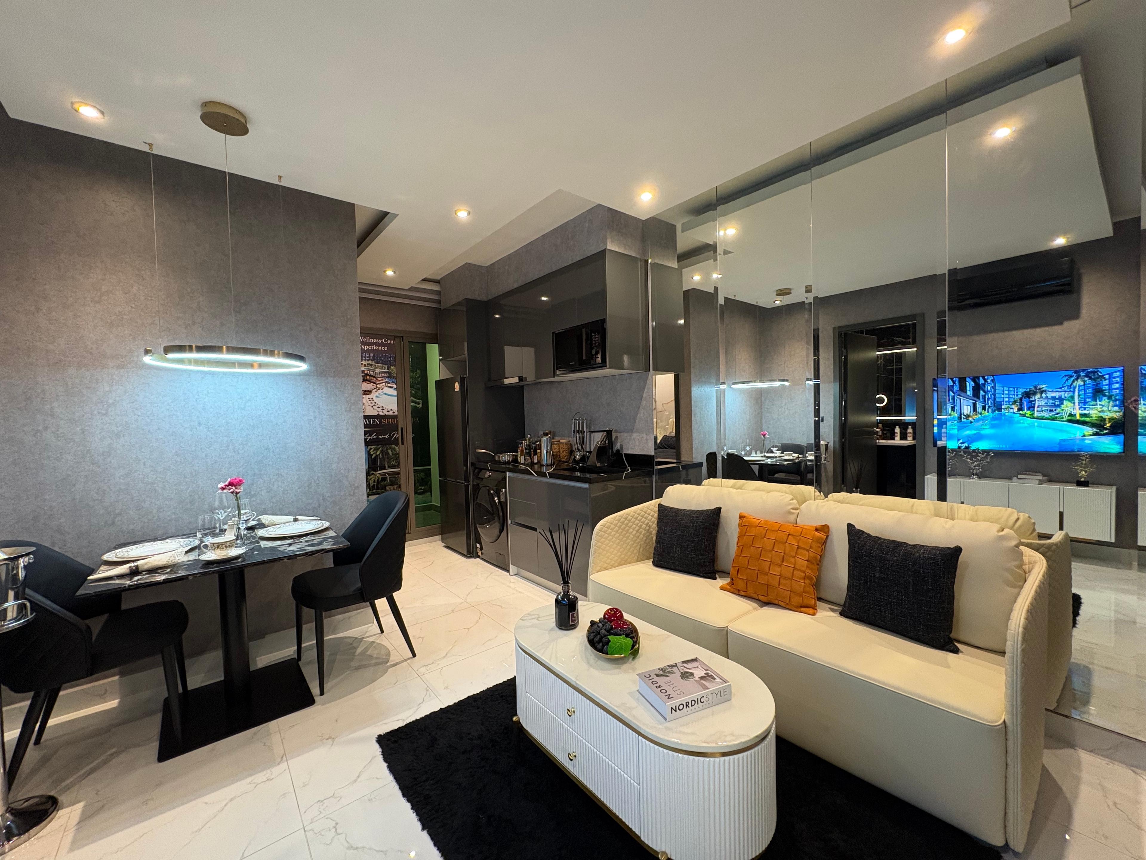Zenith Pattaya — Edificio A, Bilocale con Vista Piscina — Jomtien, Pattaya — 2