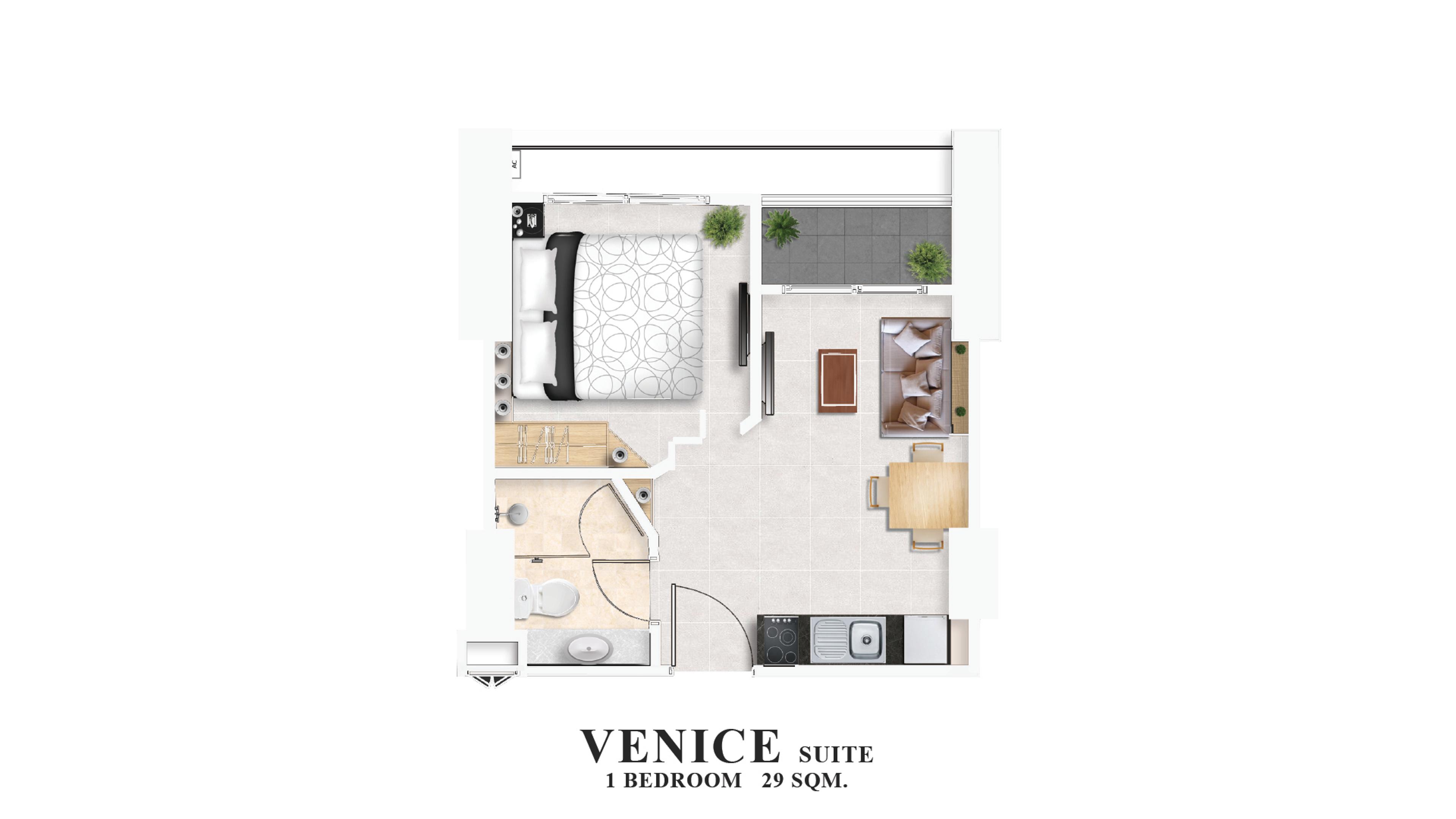 Marina Golden Bay - Venice Suite 1 Schlafzimmer — Naklua